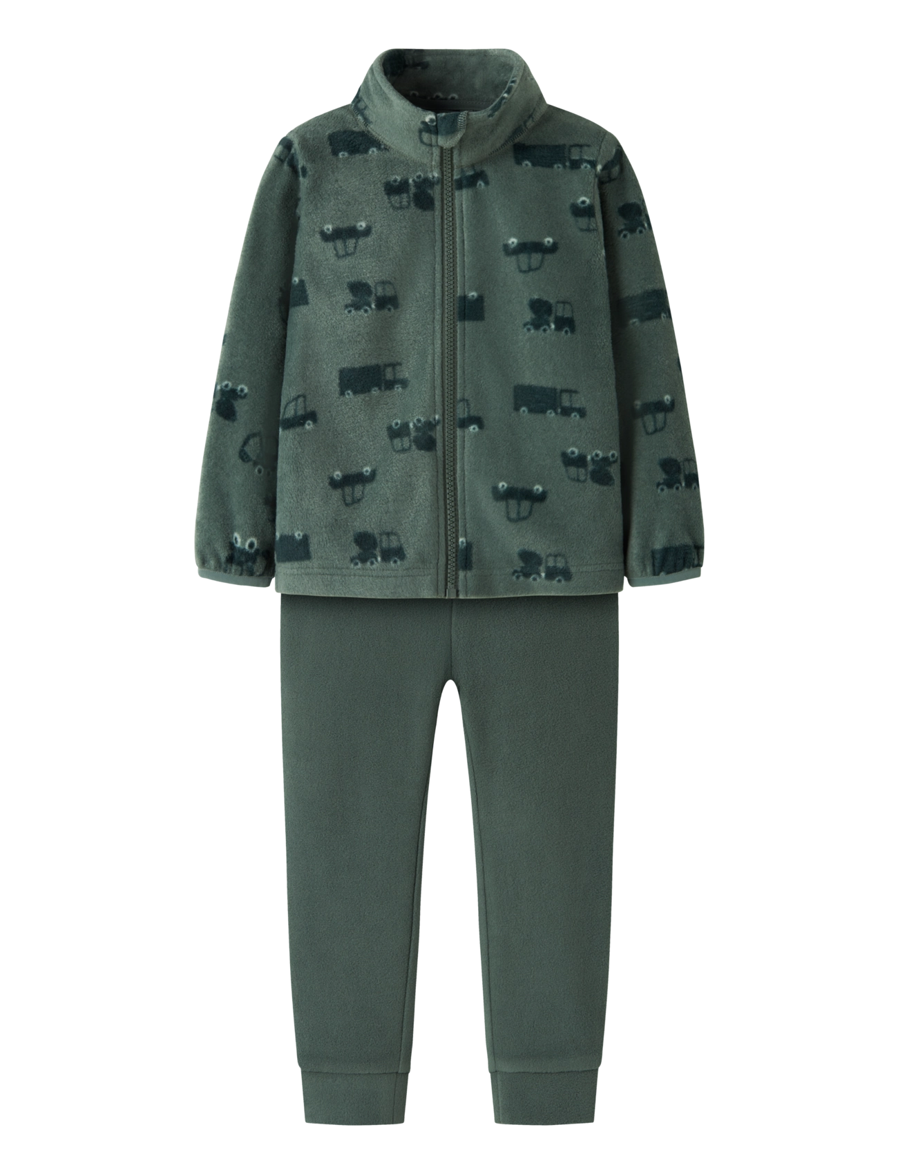 NAME IT Nmnspektra Fleece Set Aop Fo Grün - 92 - Kinder