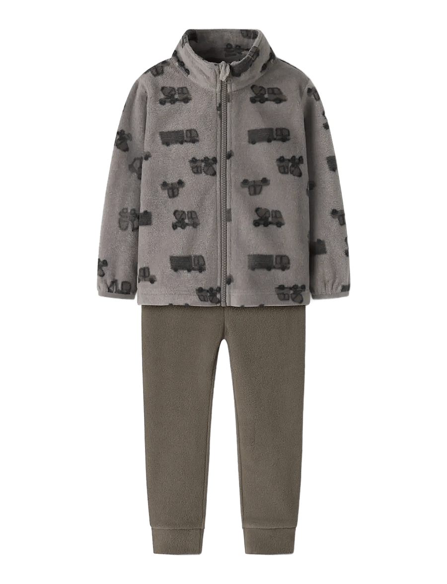 name it - NMNSPEKTRA FLEECE SET AOP FO - fleeceset - satellite - 0