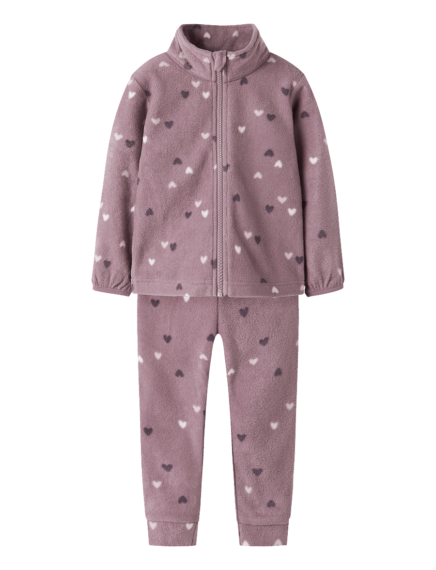 name it - NMNSPEKTRA FLEECE SET AOP FO - toadstool - 0