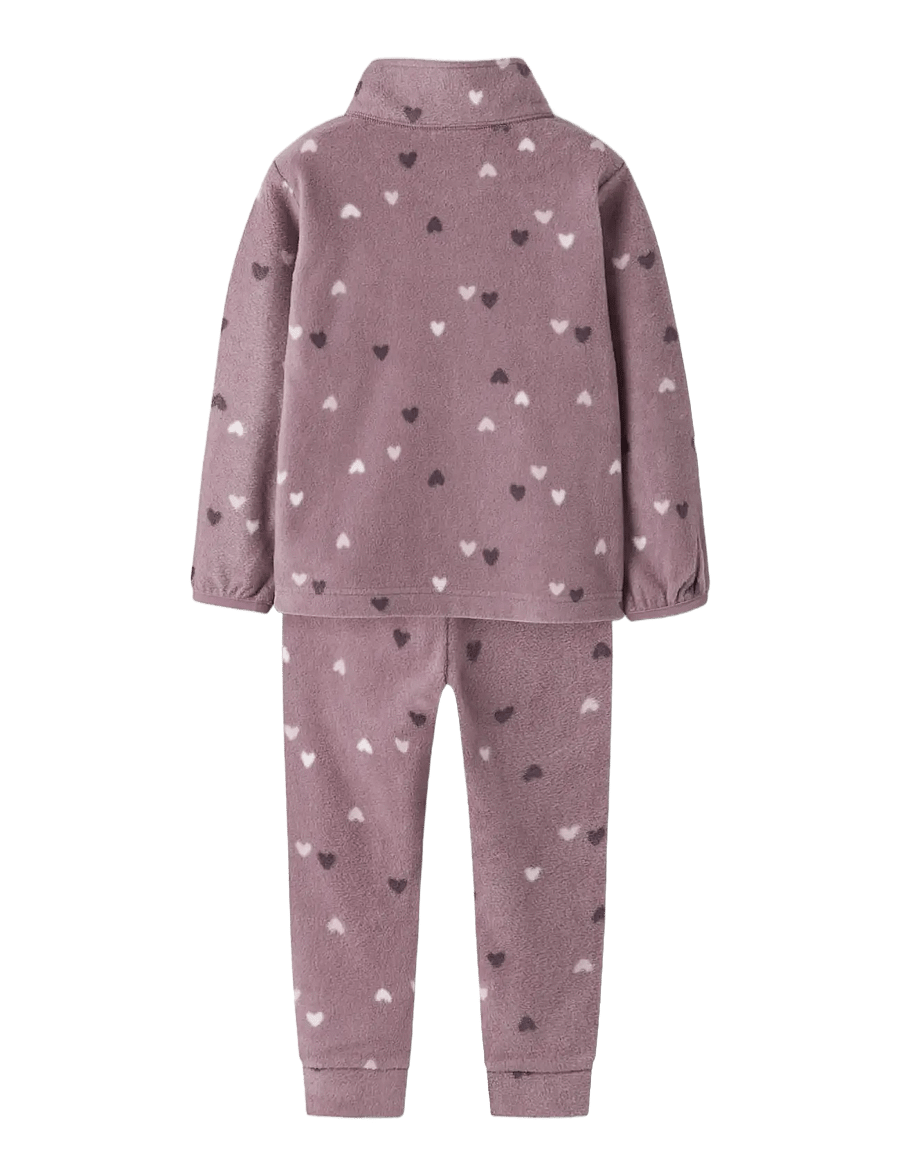 name it - NMNSPEKTRA FLEECE SET AOP FO - toadstool - 1