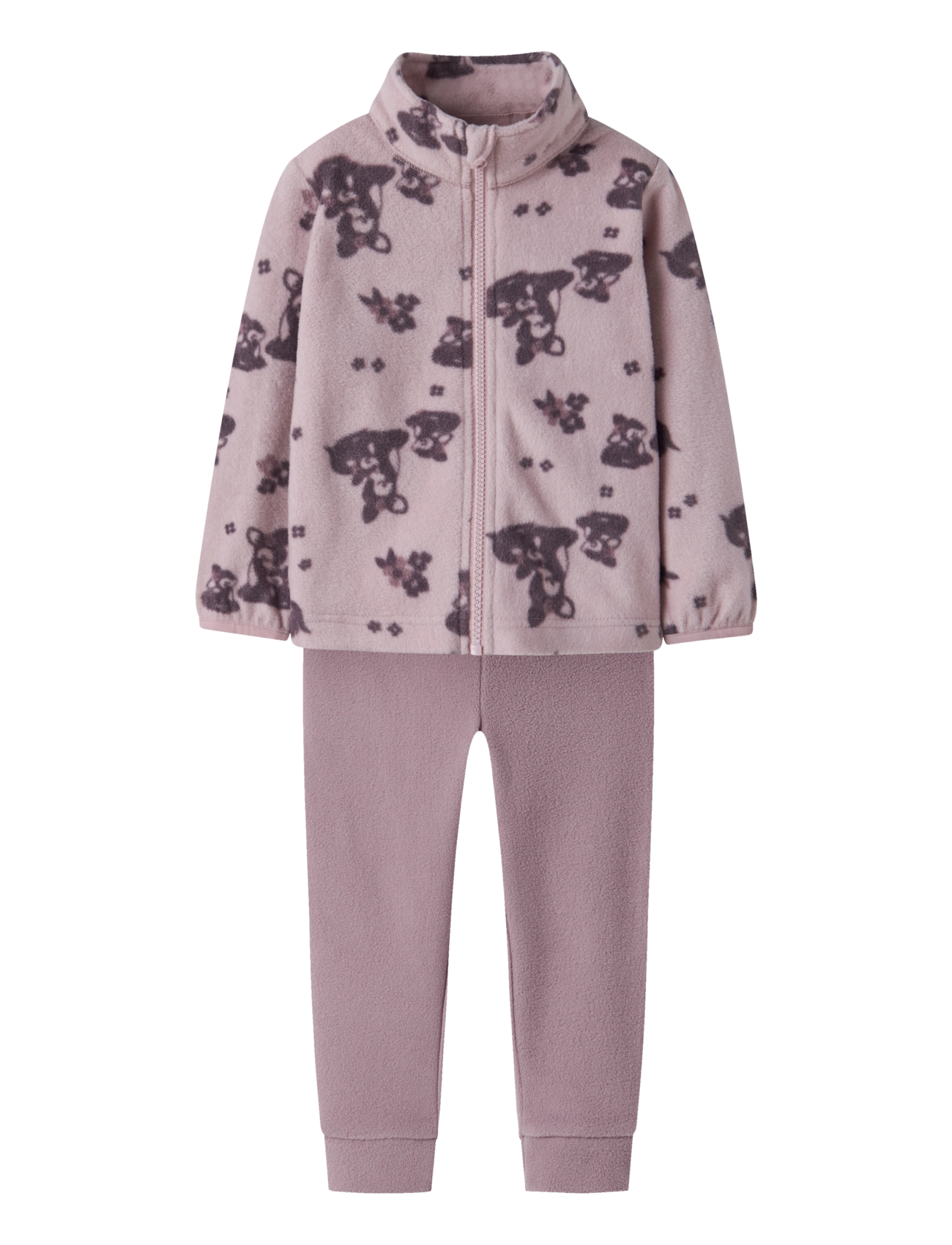 NAME IT Nmnspektra Fleece Set Aop Fo Lila - 104 - Kinder
