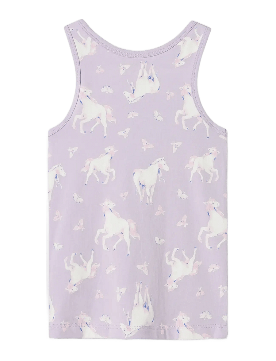 name it - NMFTANK TOP 2P PASTEL LILAC HORSE NOOS - oberteile - pastel lilac - 1