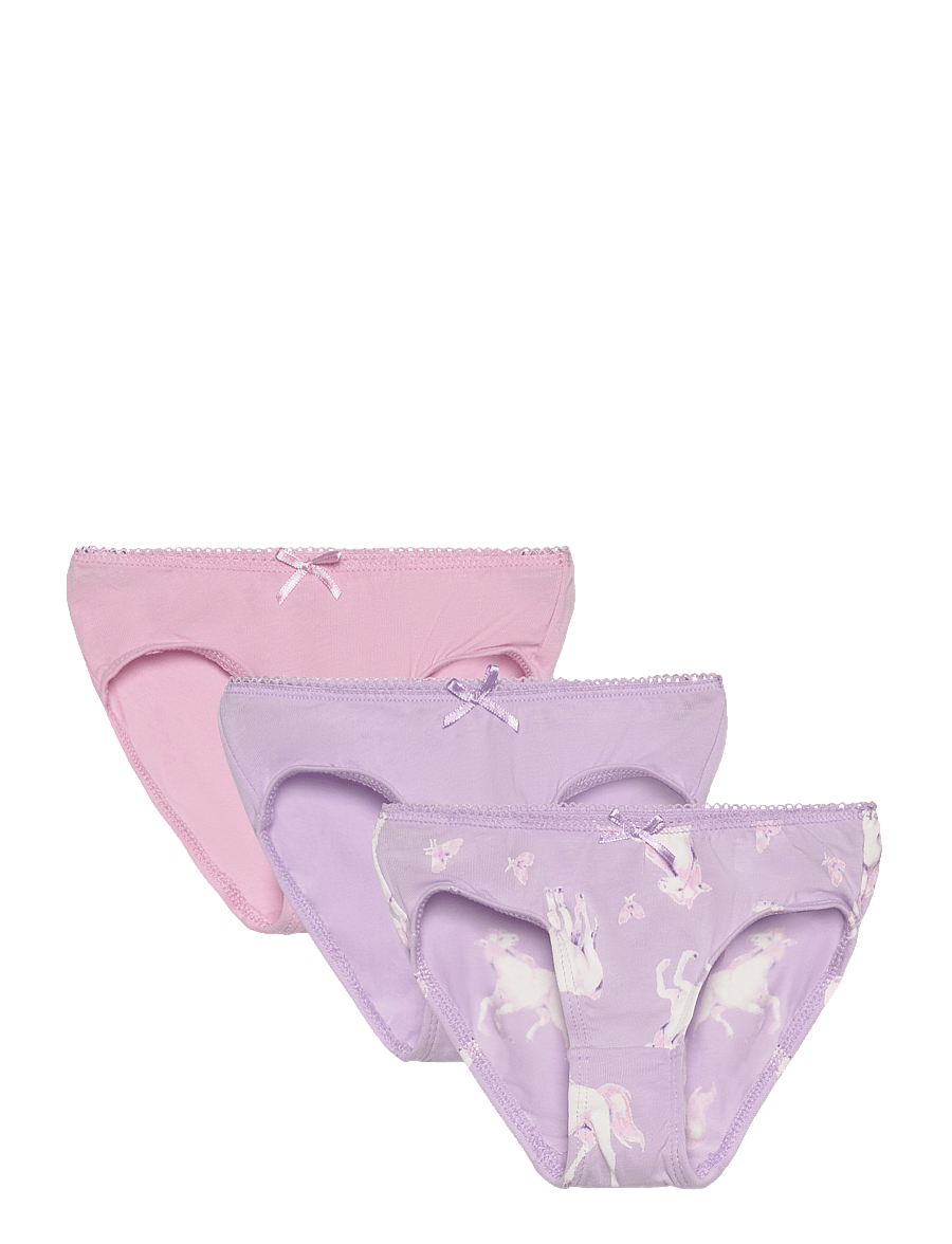 name it - NMFBRIEFS 3P PASTEL LILAC HORSE NOOS - doły - pastel lilac - 0