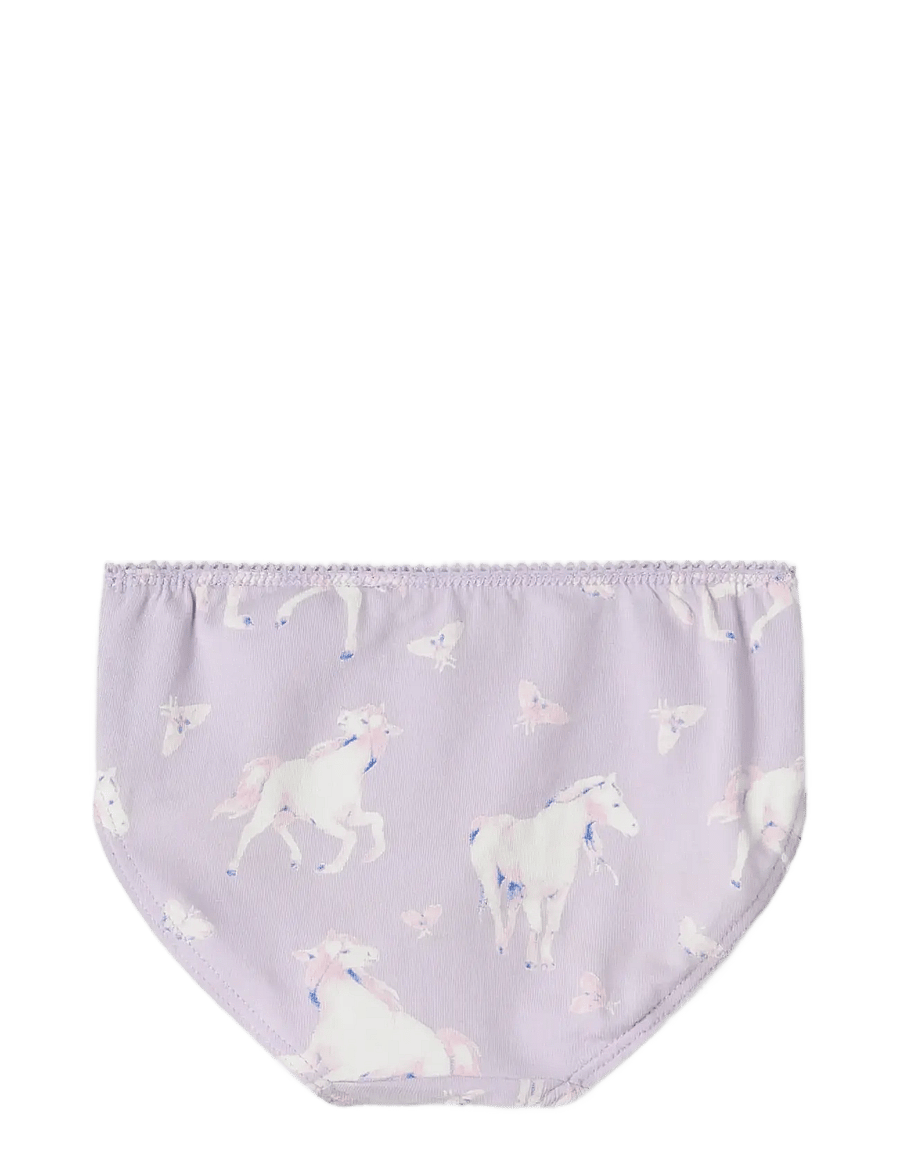name it - NMFBRIEFS 3P PASTEL LILAC HORSE NOOS - doły - pastel lilac - 1