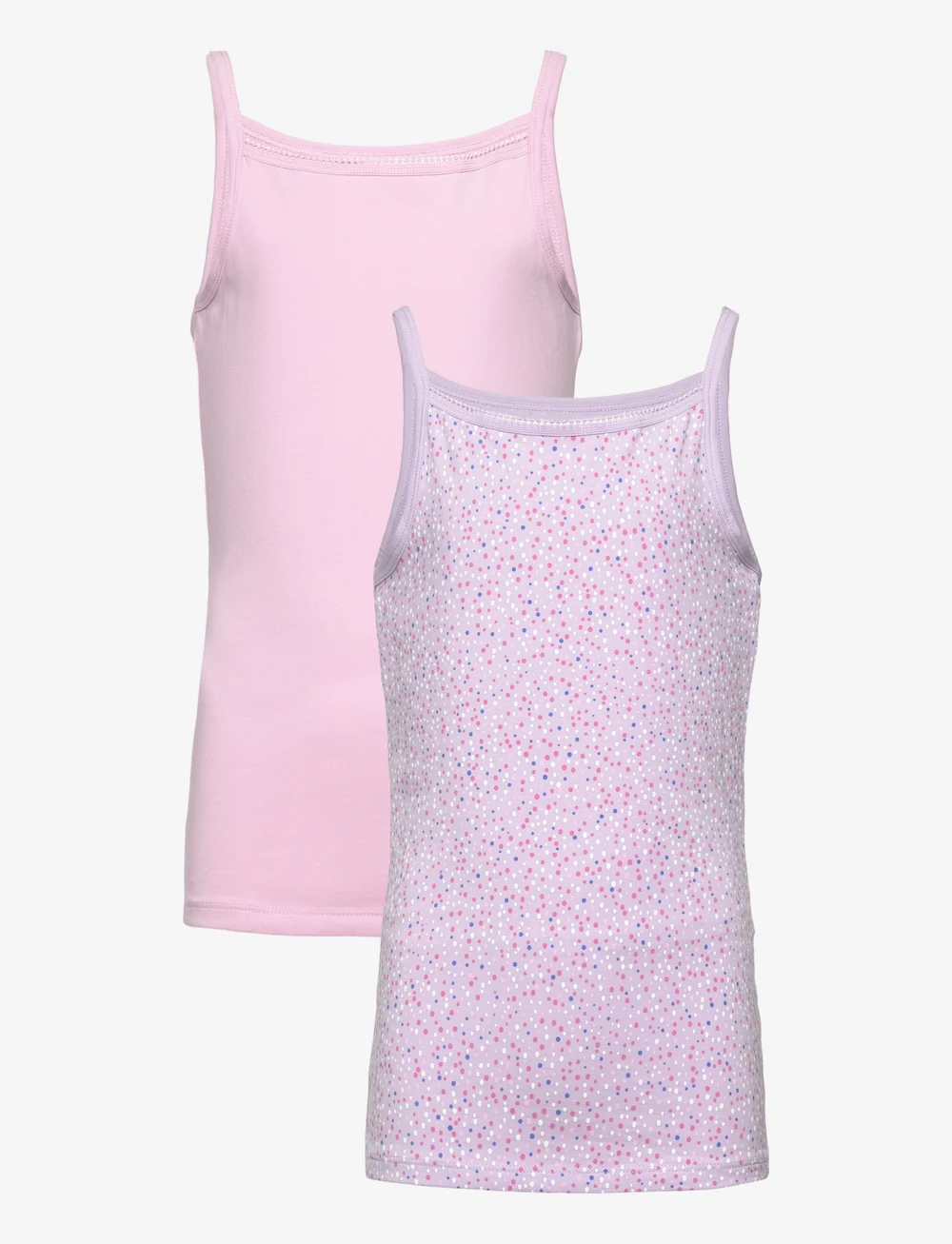 name it - NKFSTRAP TOP 2P PASTEL LILAC DOT NOOS - hlýrabolir - pastel lilac - 0