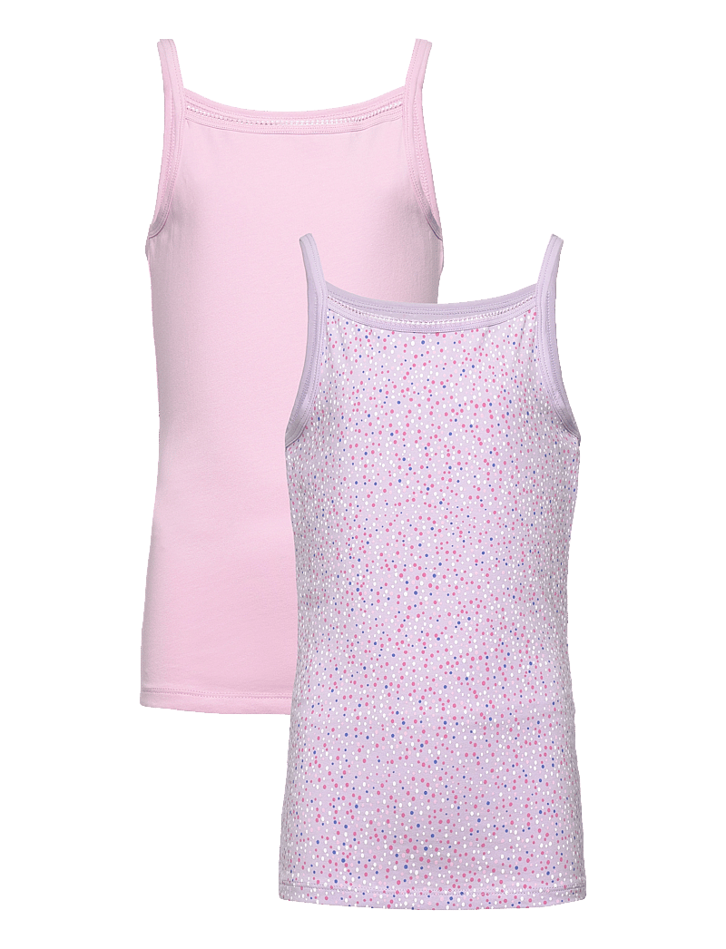 name it - NKFSTRAP TOP 2P PASTEL LILAC DOT NOOS - tanktops - pastel lilac - 0
