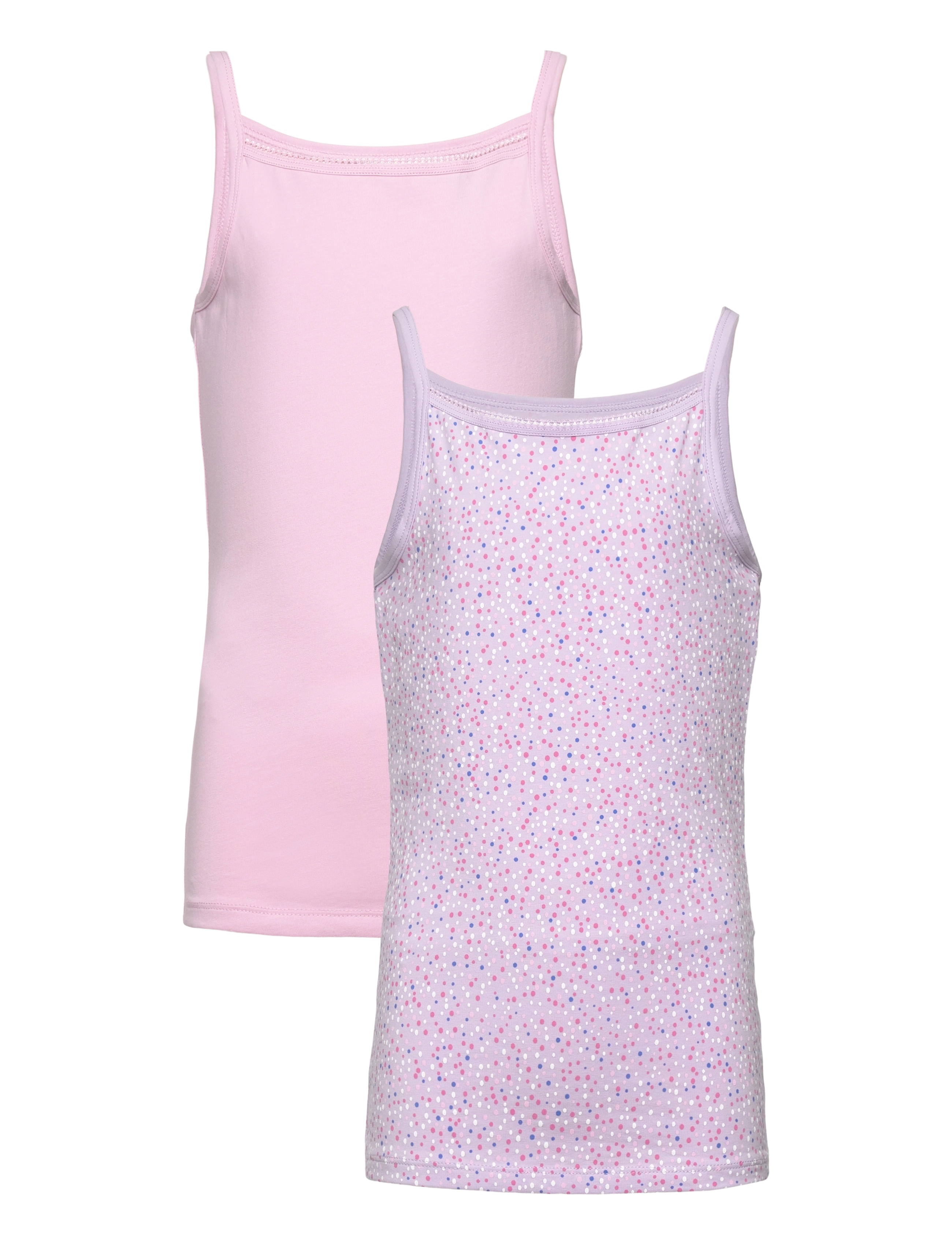name it - NKFSTRAP TOP 2P PASTEL LILAC DOT NOOS - tanktops - pastel lilac - 0
