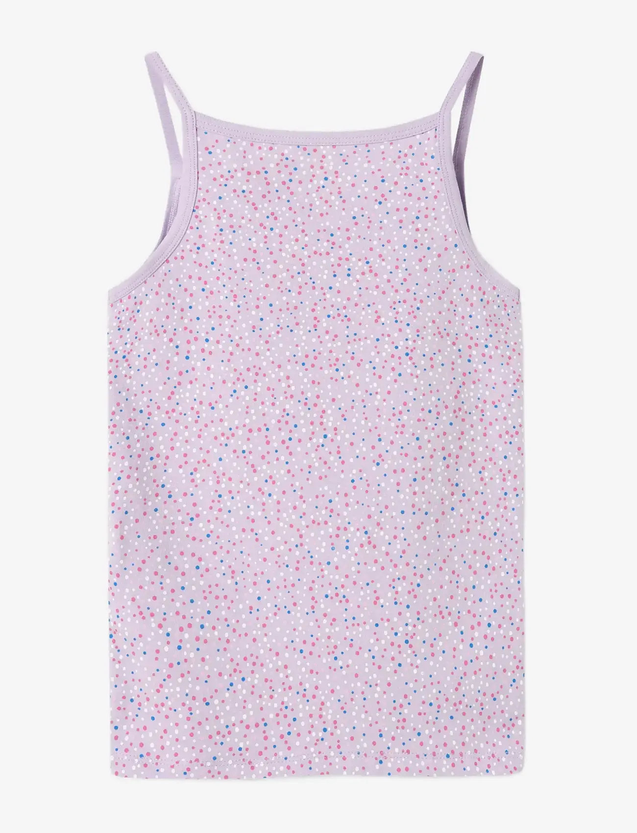 name it - NKFSTRAP TOP 2P PASTEL LILAC DOT NOOS - tanktops - pastel lilac - 1