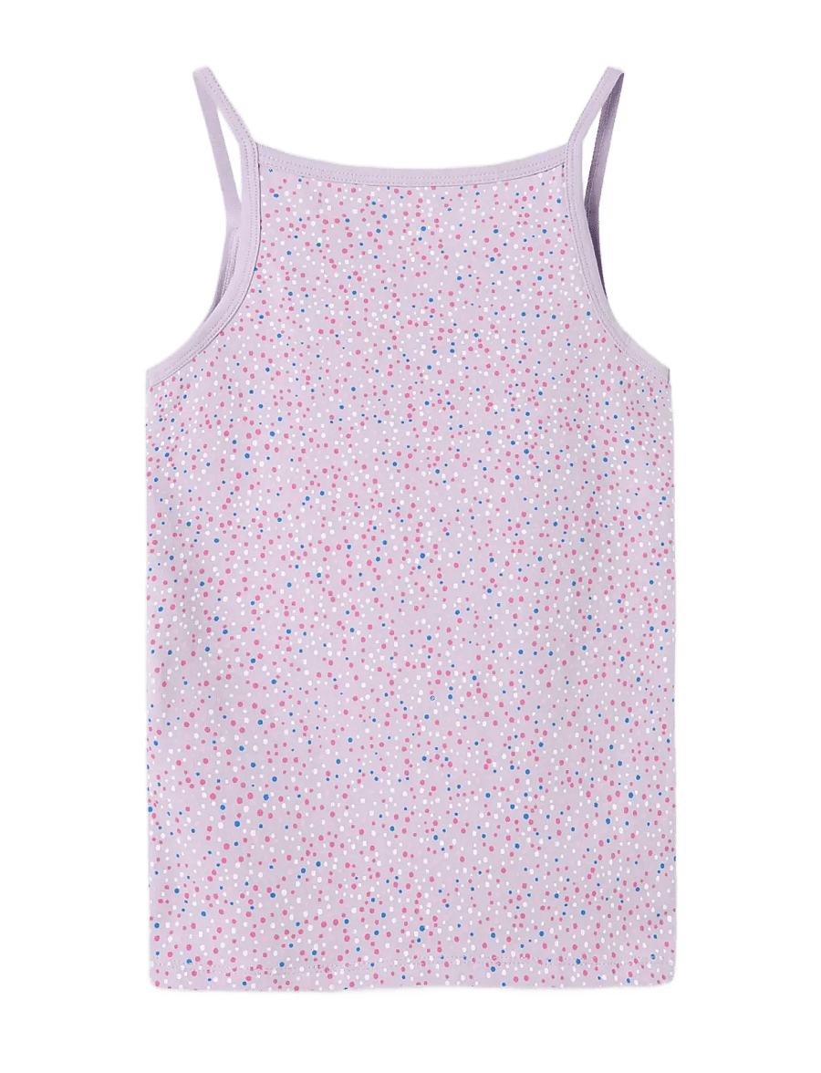 name it - NKFSTRAP TOP 2P PASTEL LILAC DOT NOOS - Õlapaeltega topid - pastel lilac - 1
