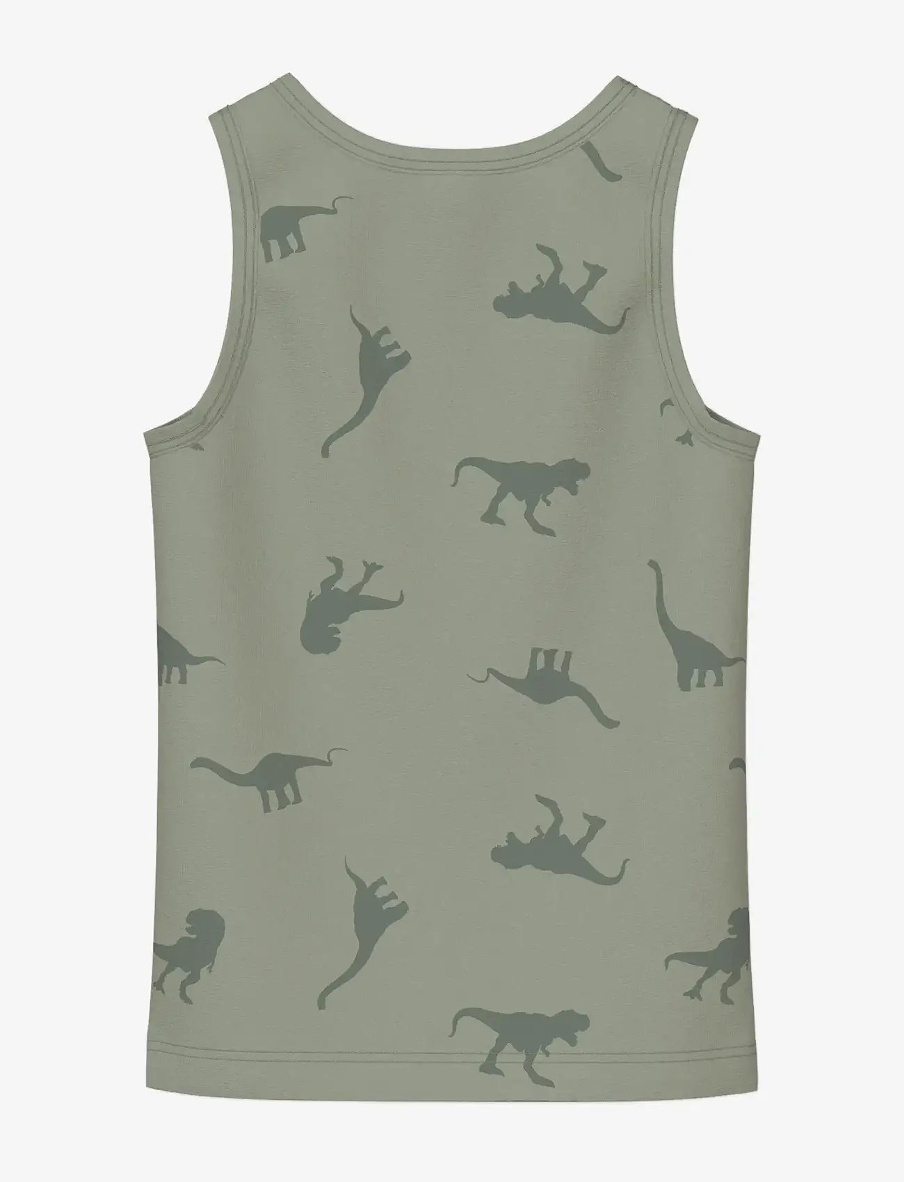 name it - NMMTANK TOP 2P AGAVE GREEN DINO NOOS - tanktops - agave green - 1