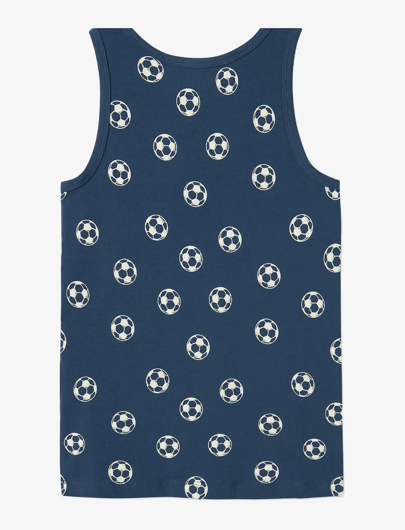 name it - NKMTANK TOP 2P DARK DENIM FOOTBALL NOOS - tanktops - dark denim - 1