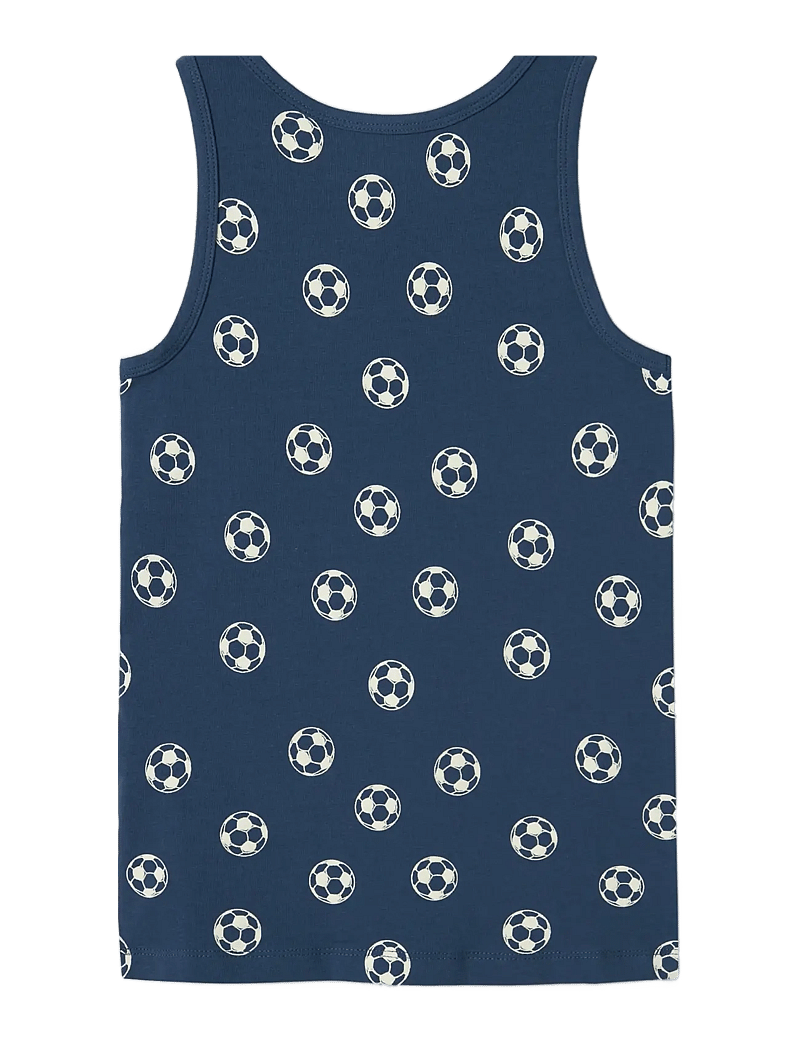 name it - NKMTANK TOP 2P DARK DENIM FOOTBALL NOOS - tanktops - dark denim - 1