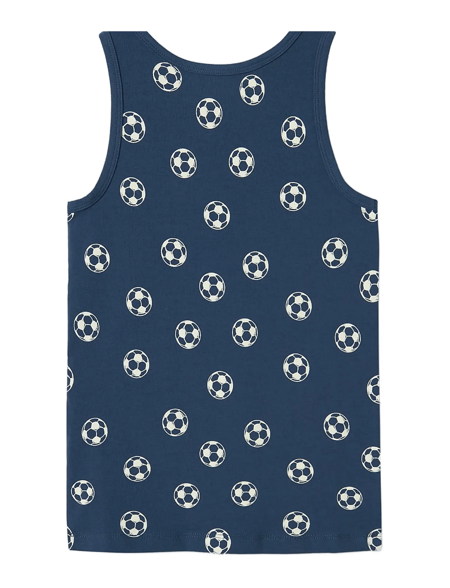 name it - NKMTANK TOP 2P DARK DENIM FOOTBALL NOOS - débardeurs - dark denim - 1