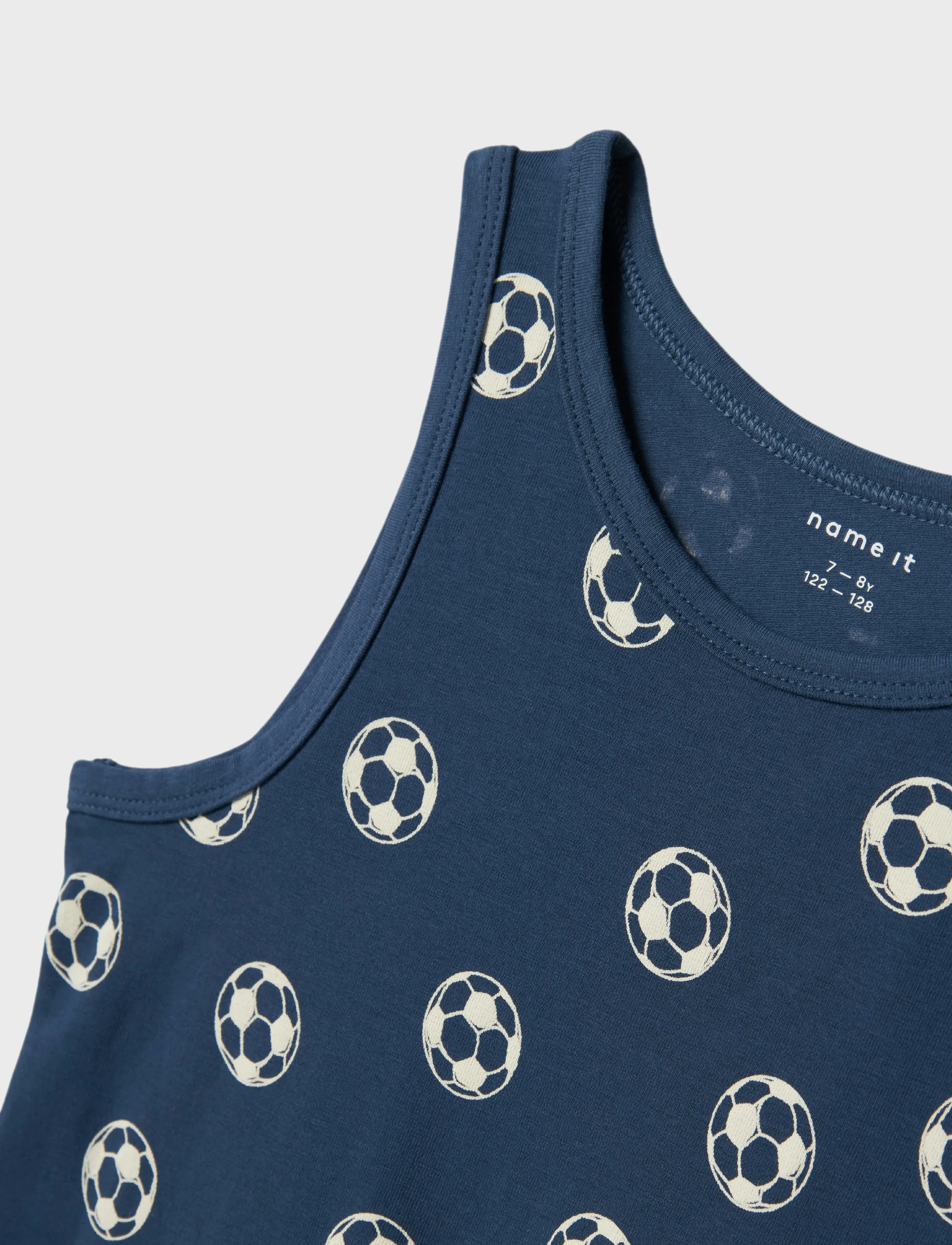 name it - NKMTANK TOP 2P DARK DENIM FOOTBALL NOOS - débardeurs - dark denim - 2