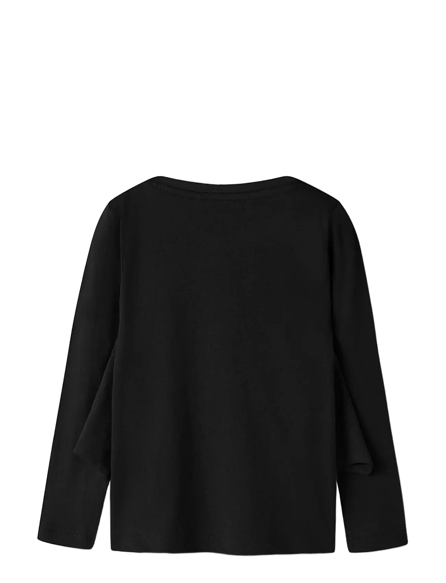 name it - NMMOTTOR LS TOP - långärmade t-shirts - black - 1
