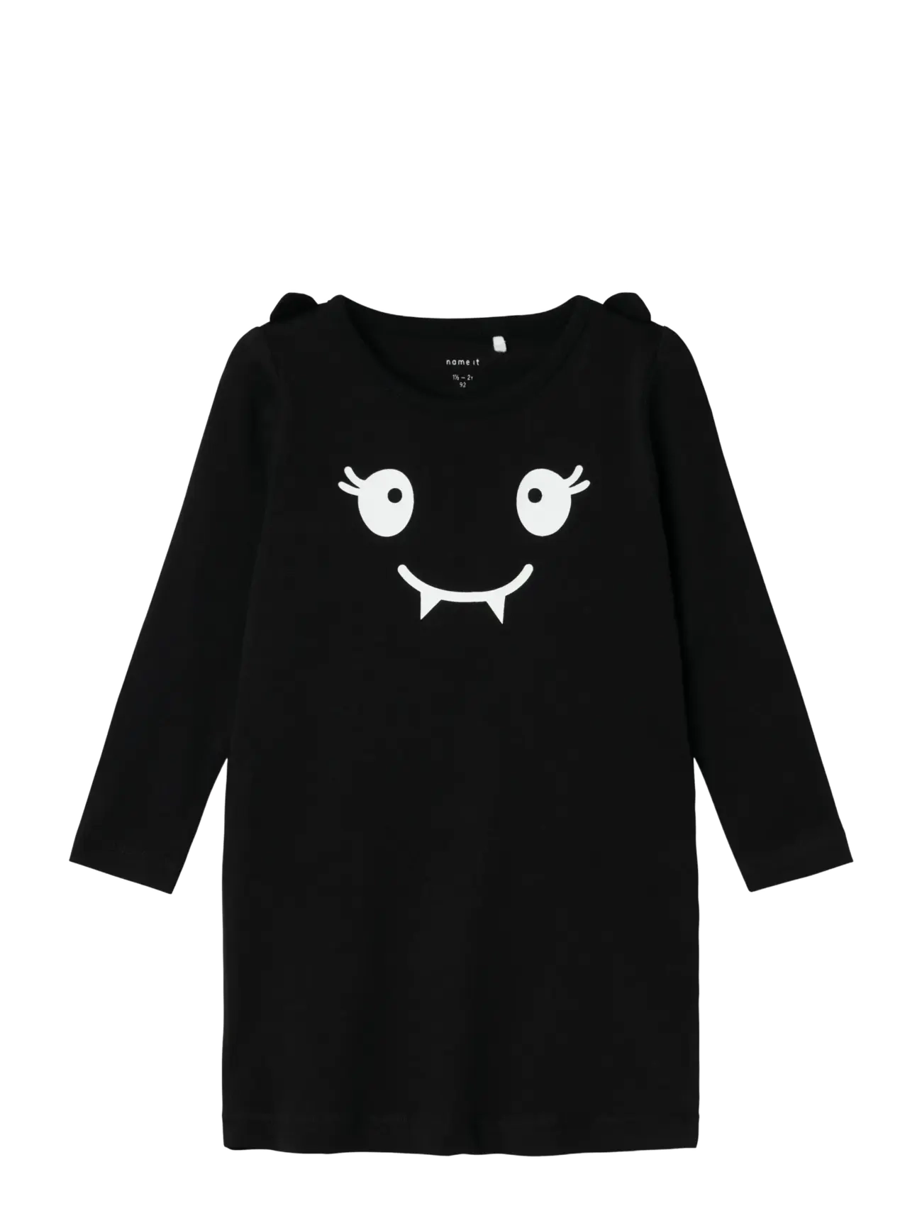 NAME IT Nmfoda Ls Kleid Schwarz - 110 - Kinder