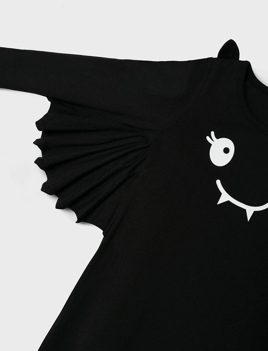 name it - NMFODA LS DRESS - langärmelige babykleider - black - 5