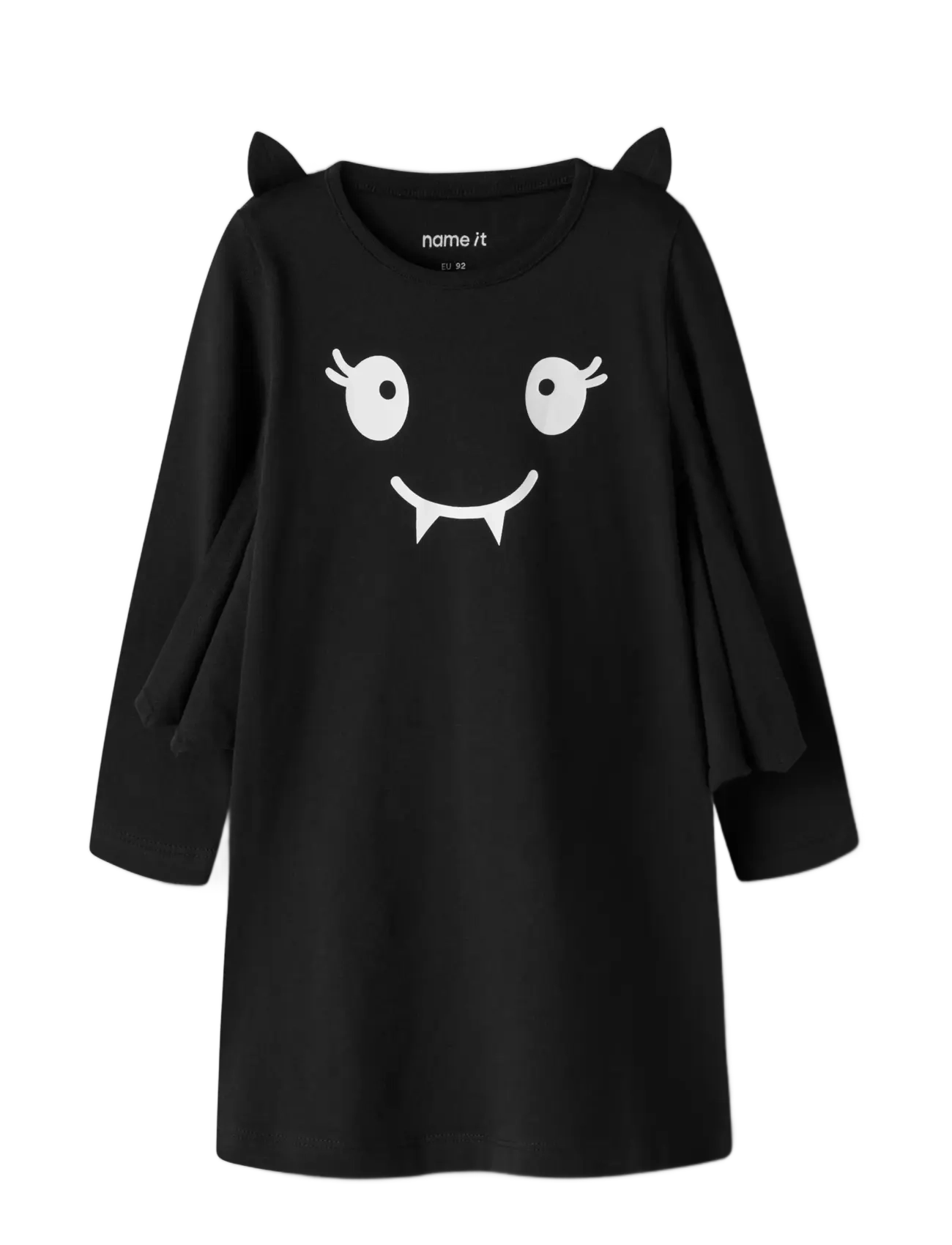 name it - NMFODA LS DRESS - pikkade varrukatega beebikleidid - black - 3