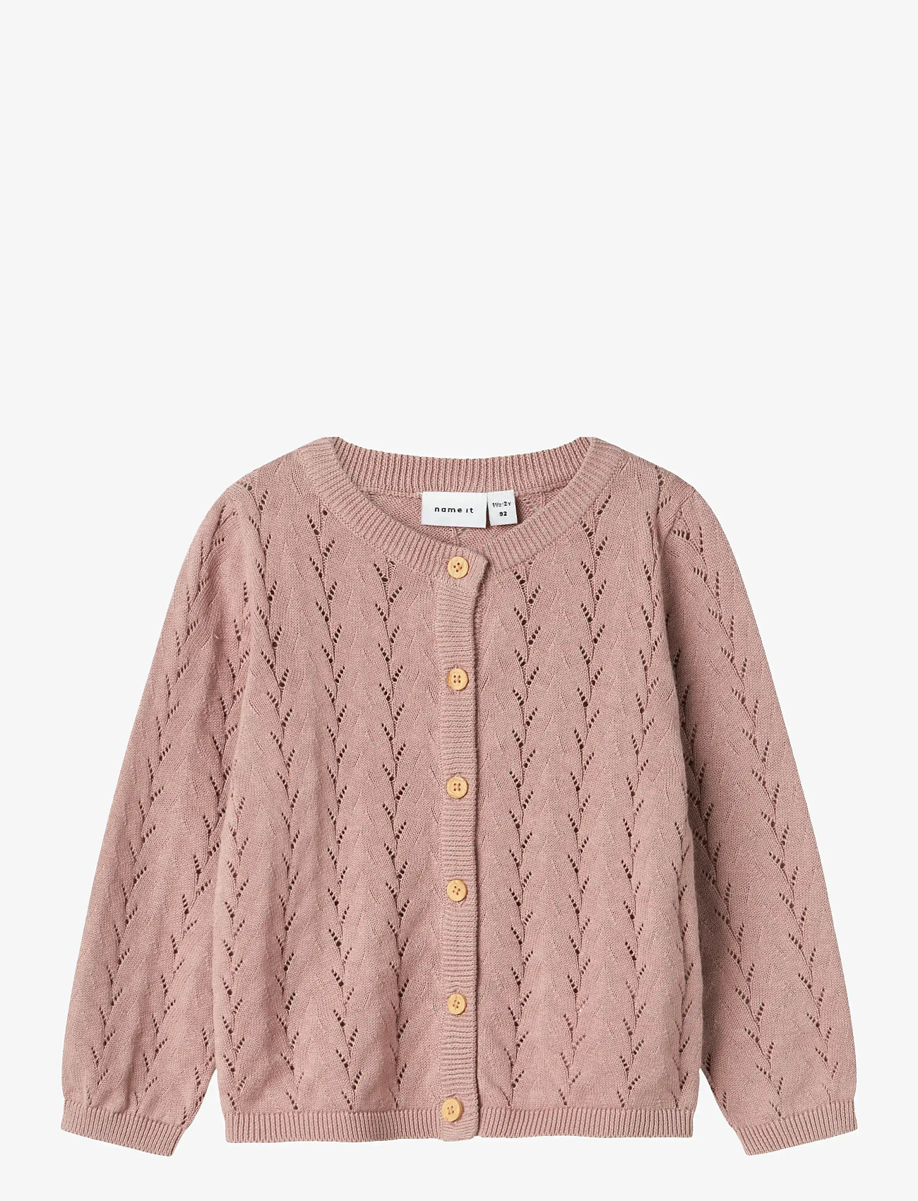 name it - NMFBANNI LS KNIT CARD NOOS - efterårstøj - deauville mauve - 0