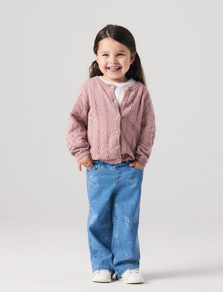 name it - NMFBANNI LS KNIT CARD NOOS - koftor - deauville mauve - 3