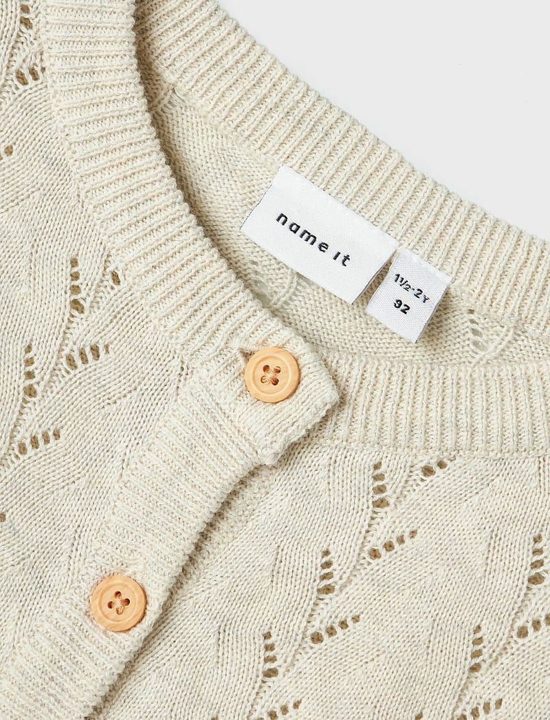 name it - NMFBANNI LS KNIT CARD NOOS - cardigans - peyote melange - 3