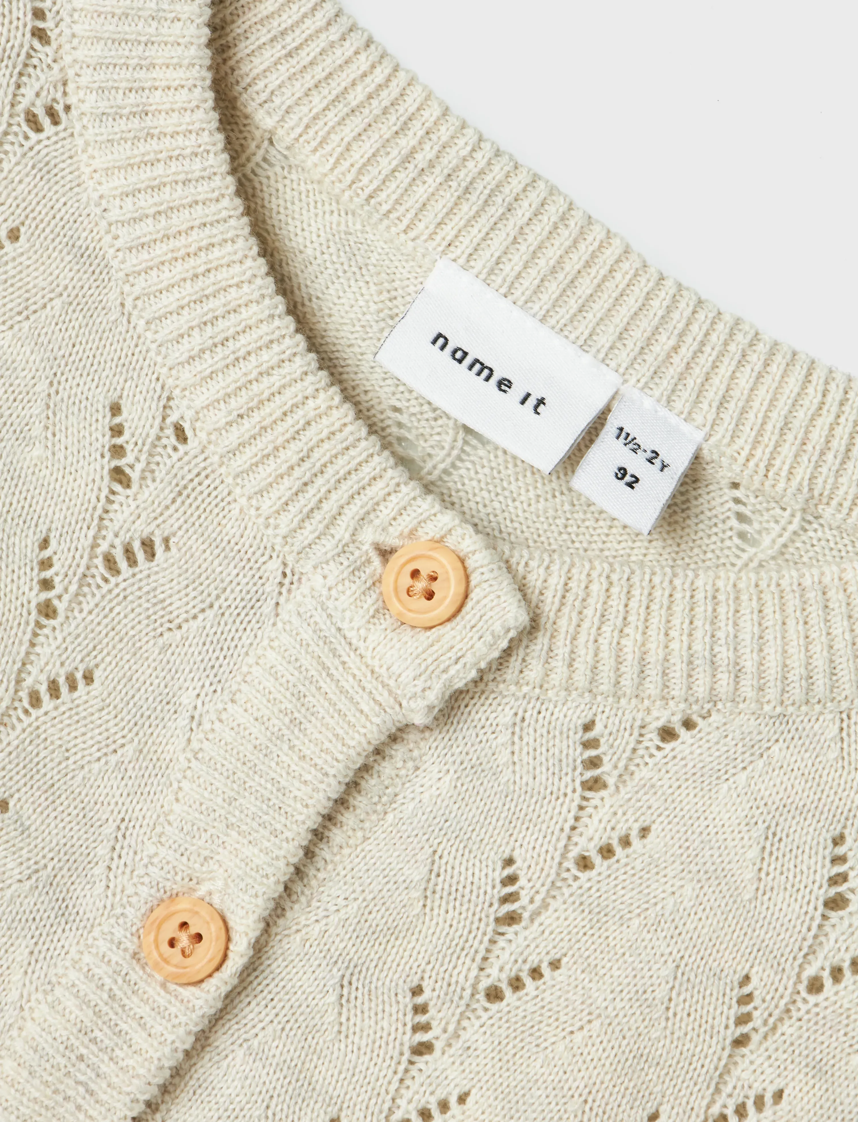 name it - NMFBANNI LS KNIT CARD NOOS - cardigans - peyote melange - 3
