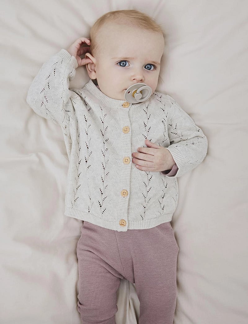 name it - NMFBANNI LS KNIT CARD NOOS - cardigans - peyote melange - 4