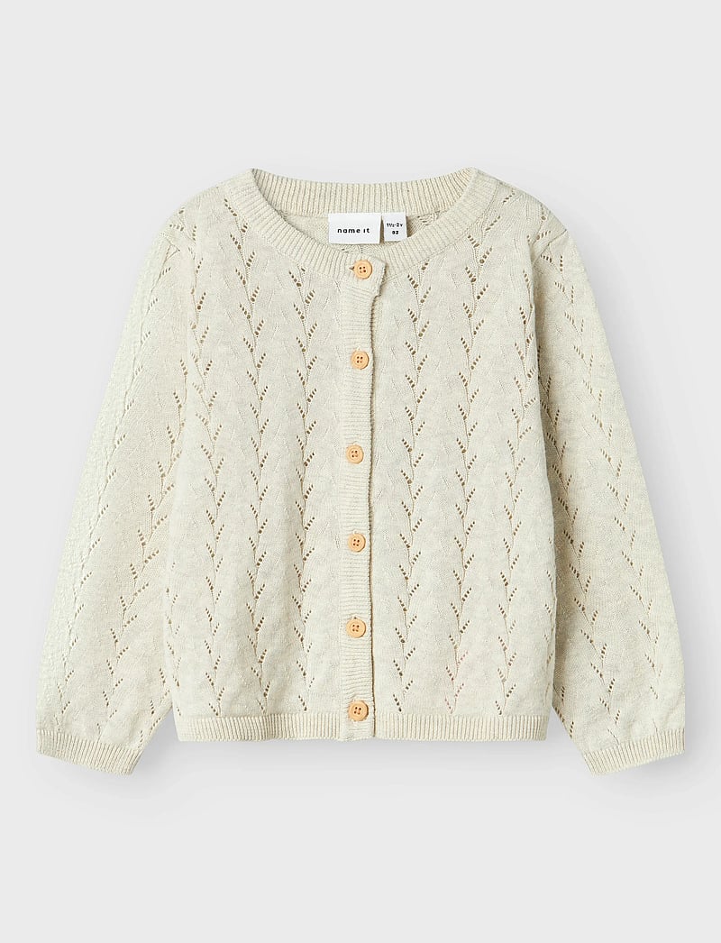 name it - NMFBANNI LS KNIT CARD NOOS - cardigans - peyote melange - 5
