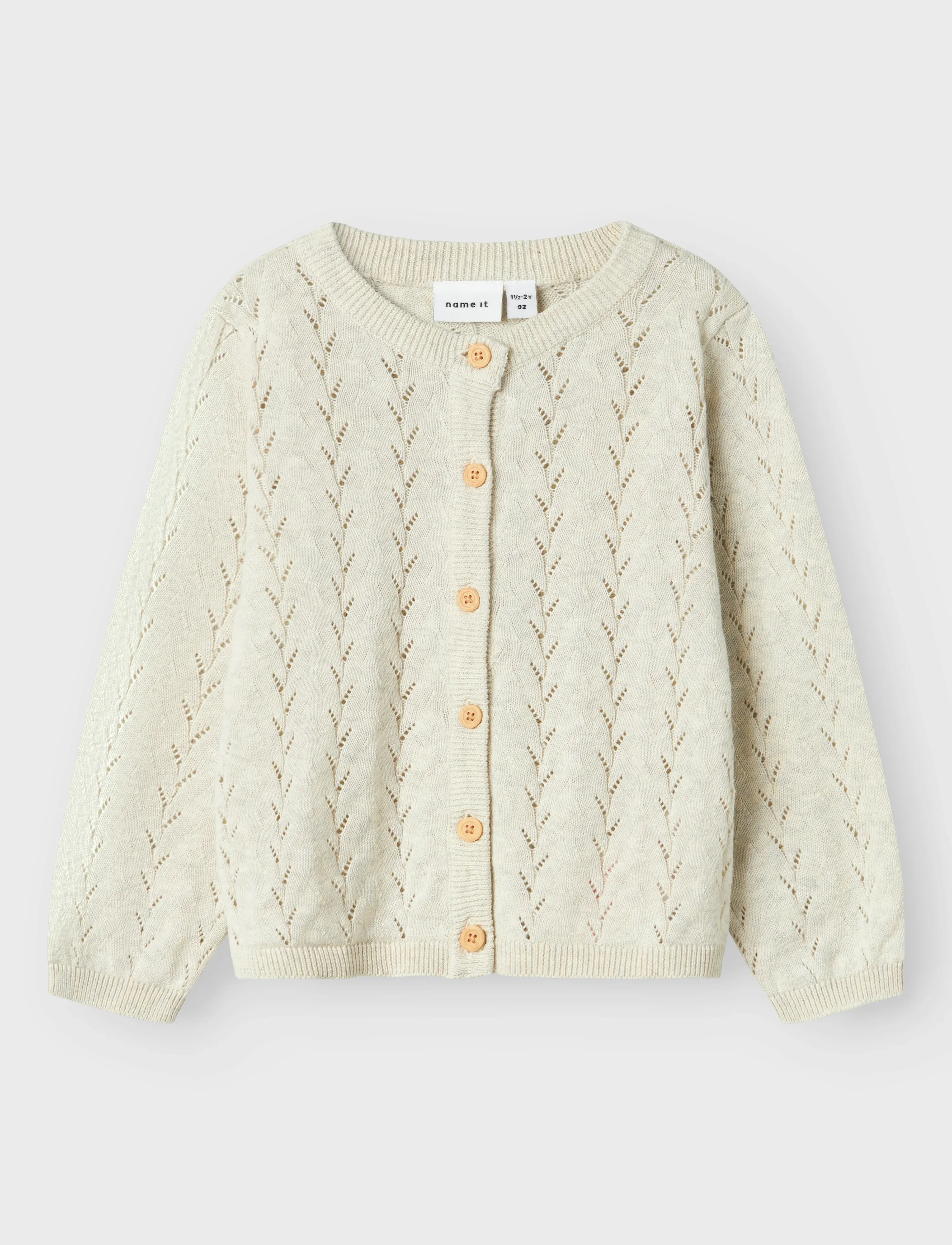 name it - NMFBANNI LS KNIT CARD NOOS - cardigans - peyote melange - 5