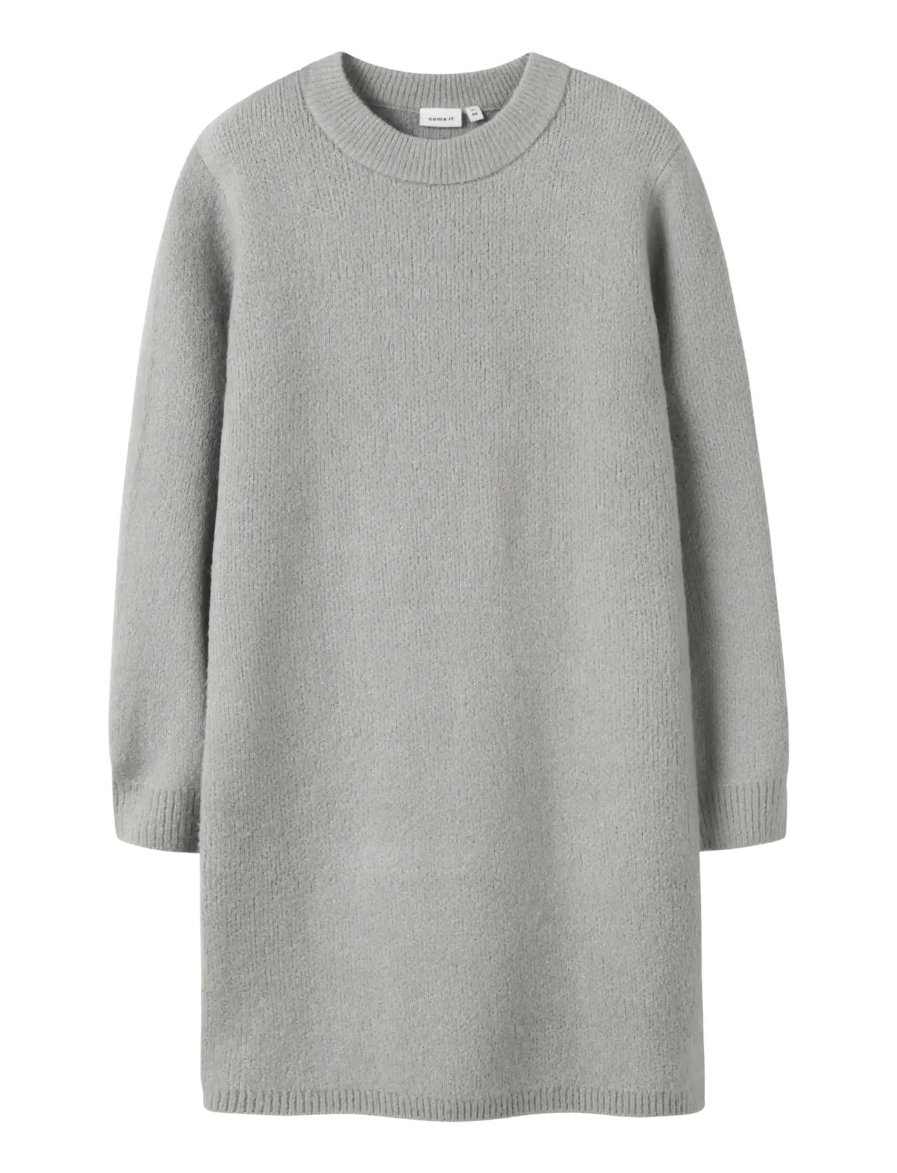 name it NKFOMARIAN LS KNIT DRESS - 4 for 3 - GREY MELANGE / grey
