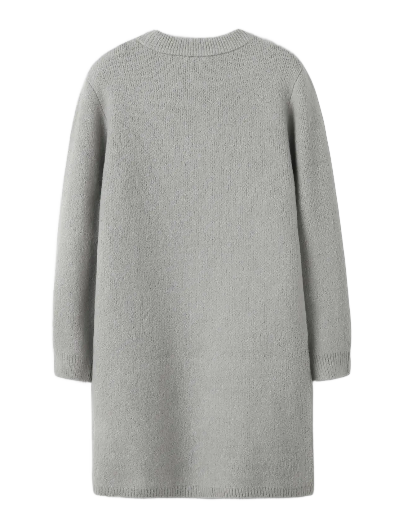name it - NKFOMARIAN LS KNIT DRESS - robes décontractées à manches longues - grey melange - 2