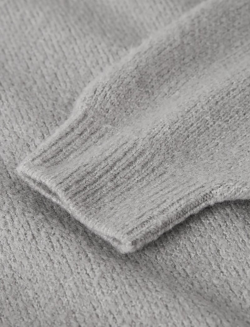 name it - NKFOMARIAN LS KNIT DRESS - langärmelige freizeitkleider - grey melange - 3