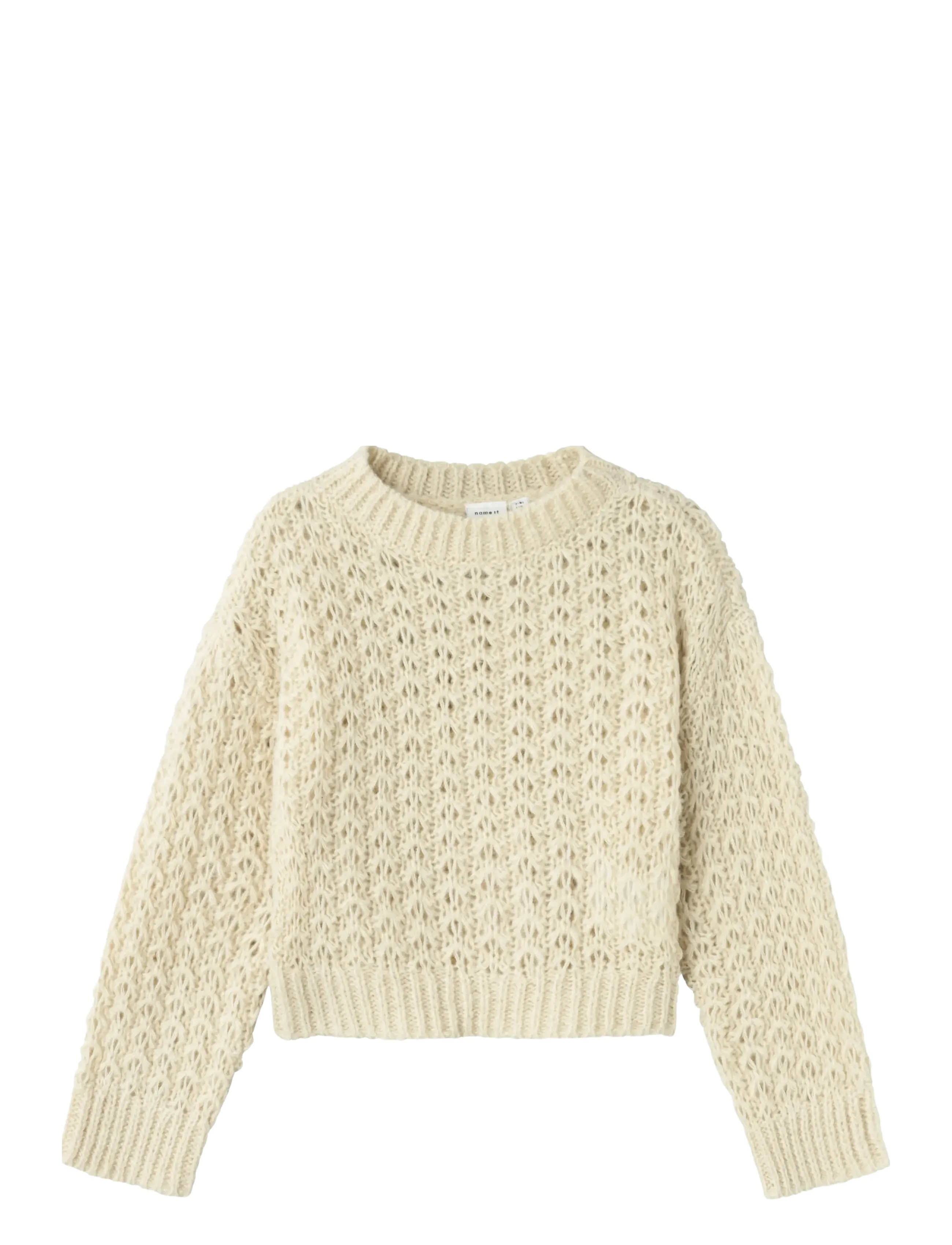 NKFOSIGNA LS SHORT KNIT - SUMMER SAND