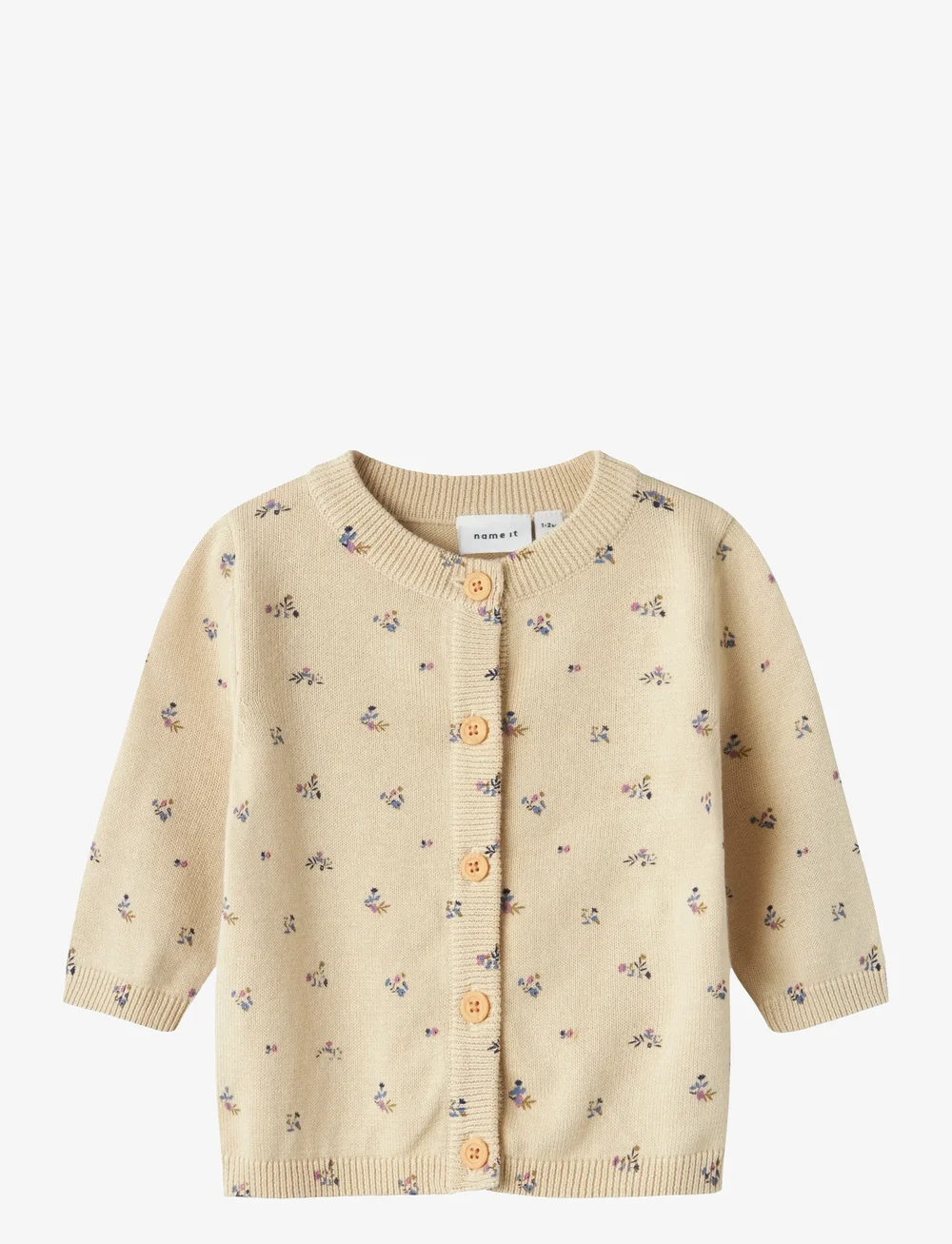 name it - NBFONEMA LS KNIT CARD - cardigans - summer sand - 0