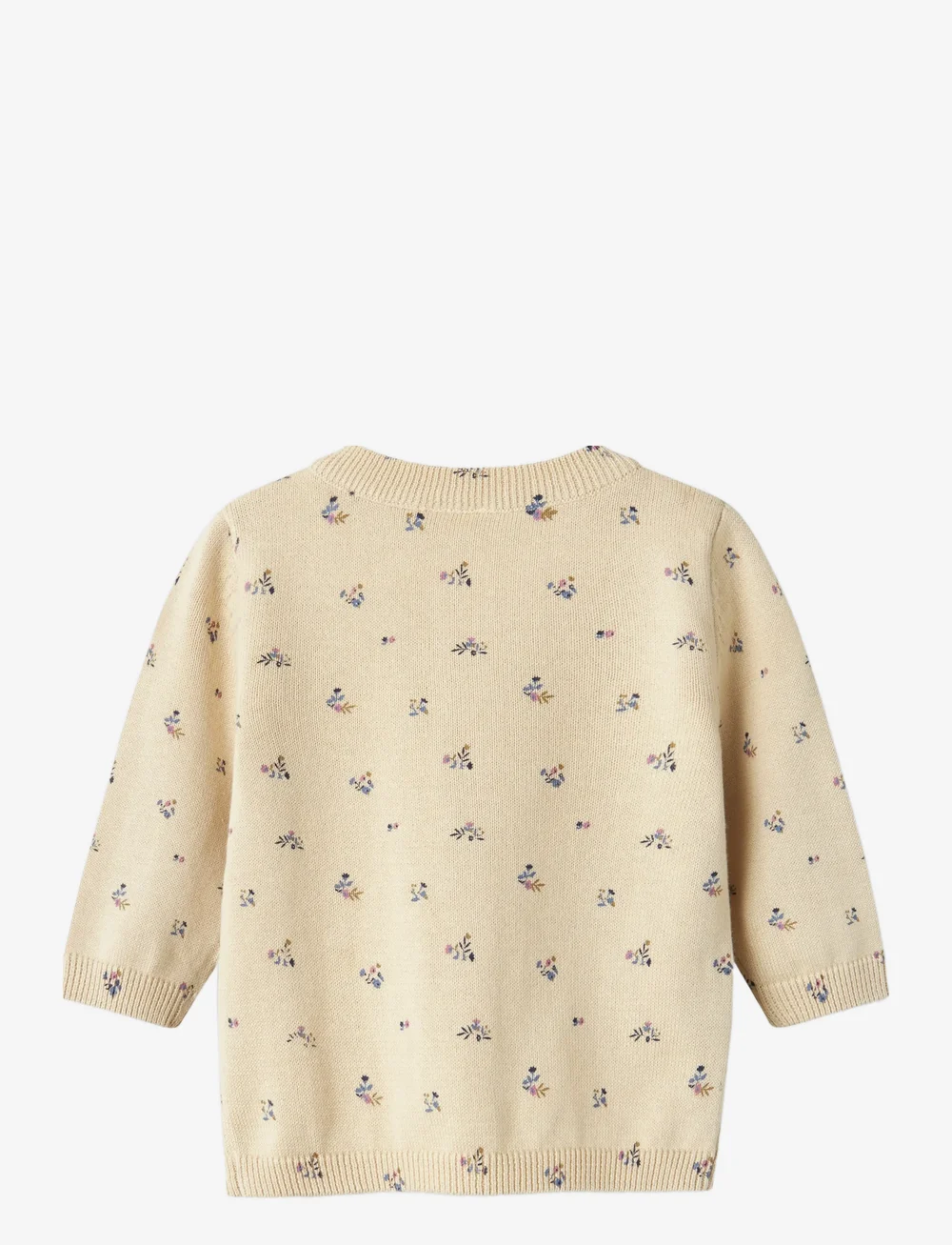 name it - NBFONEMA LS KNIT CARD - cardigans - summer sand - 1