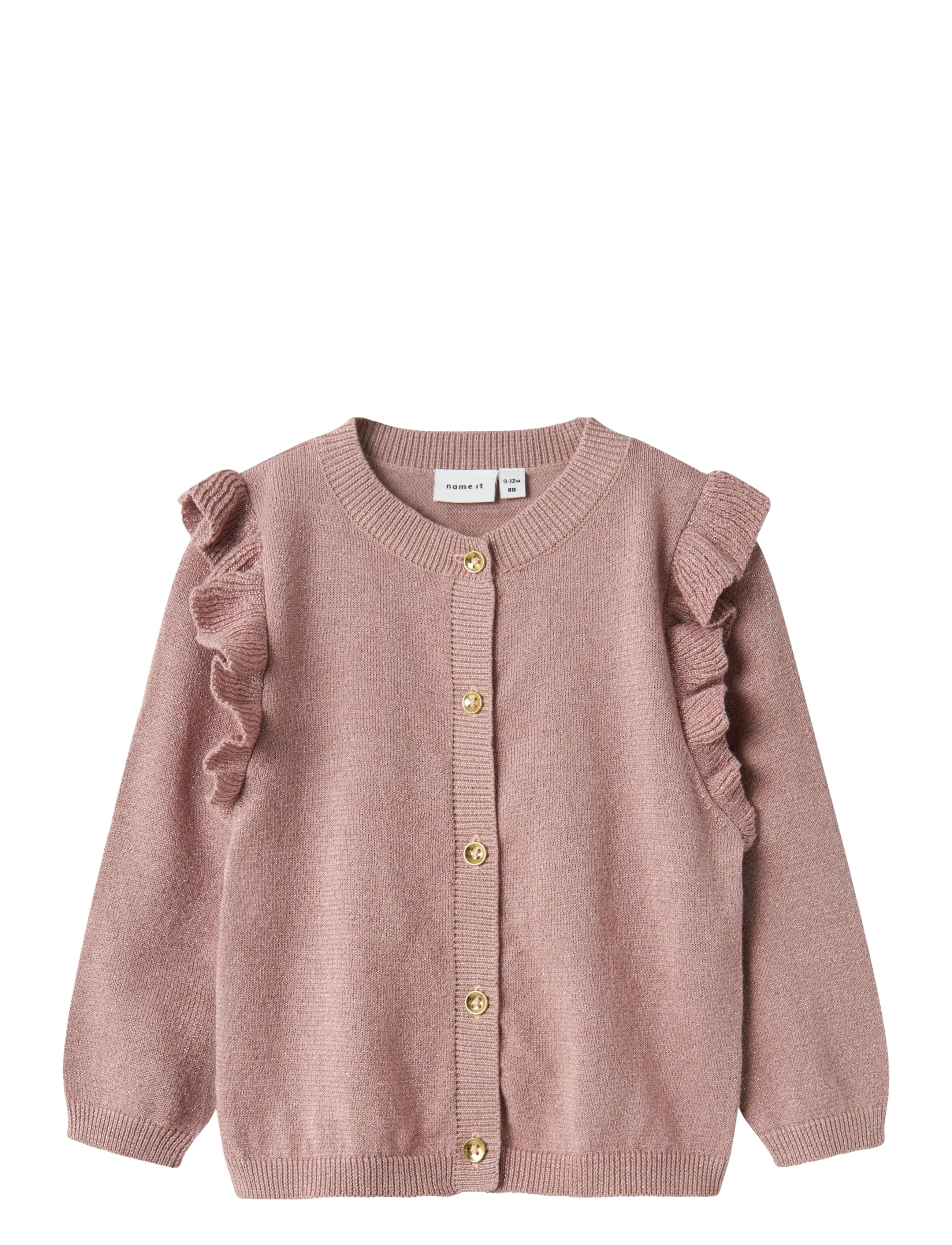 name it NMFABINNE LS KNIT CARD NOOS - Strik - DEAUVILLE MAUVE / pink/rose