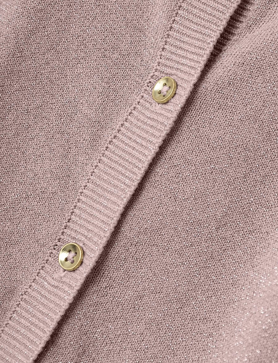 name it - NMFABINNE LS KNIT CARD NOOS - hnepptar peysur - deauville mauve - 2
