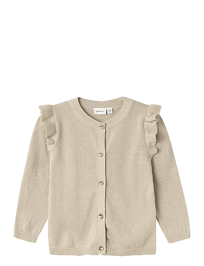 name it NMFABINNE LS KNIT CARD NOOS - Apģērbs - PEYOTE / beige
