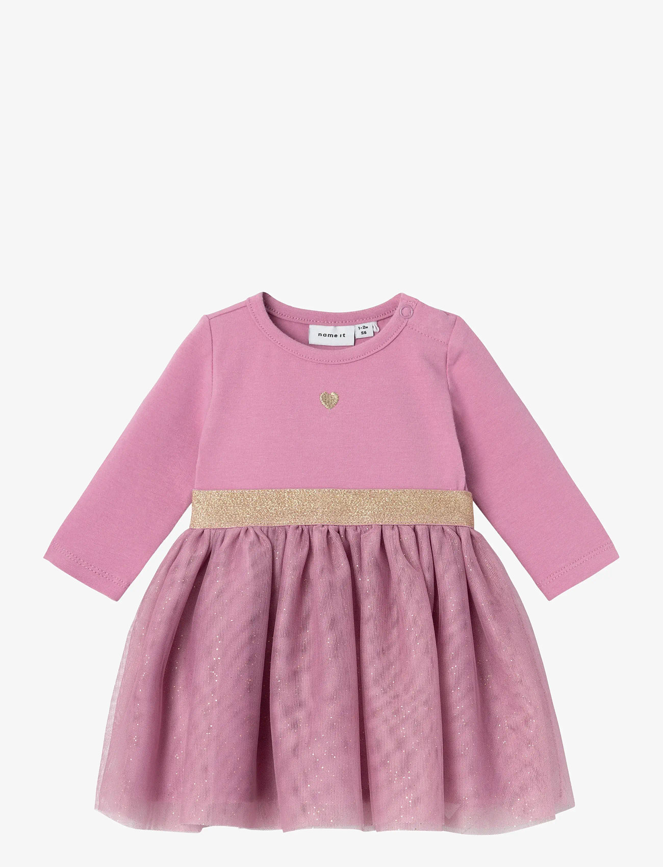 name it - NBFOTUL LS DRESS - festkjoler - mauve orchid - 1