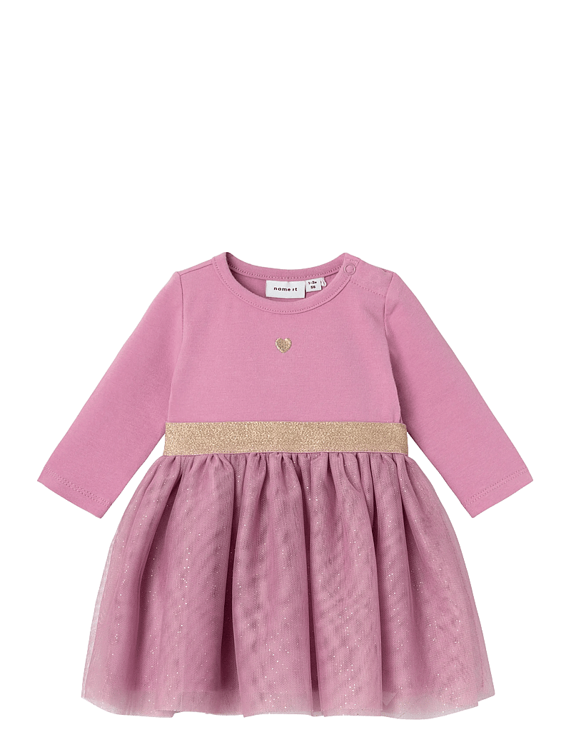 name it - NBFOTUL LS DRESS - festkjoler - mauve orchid - 1