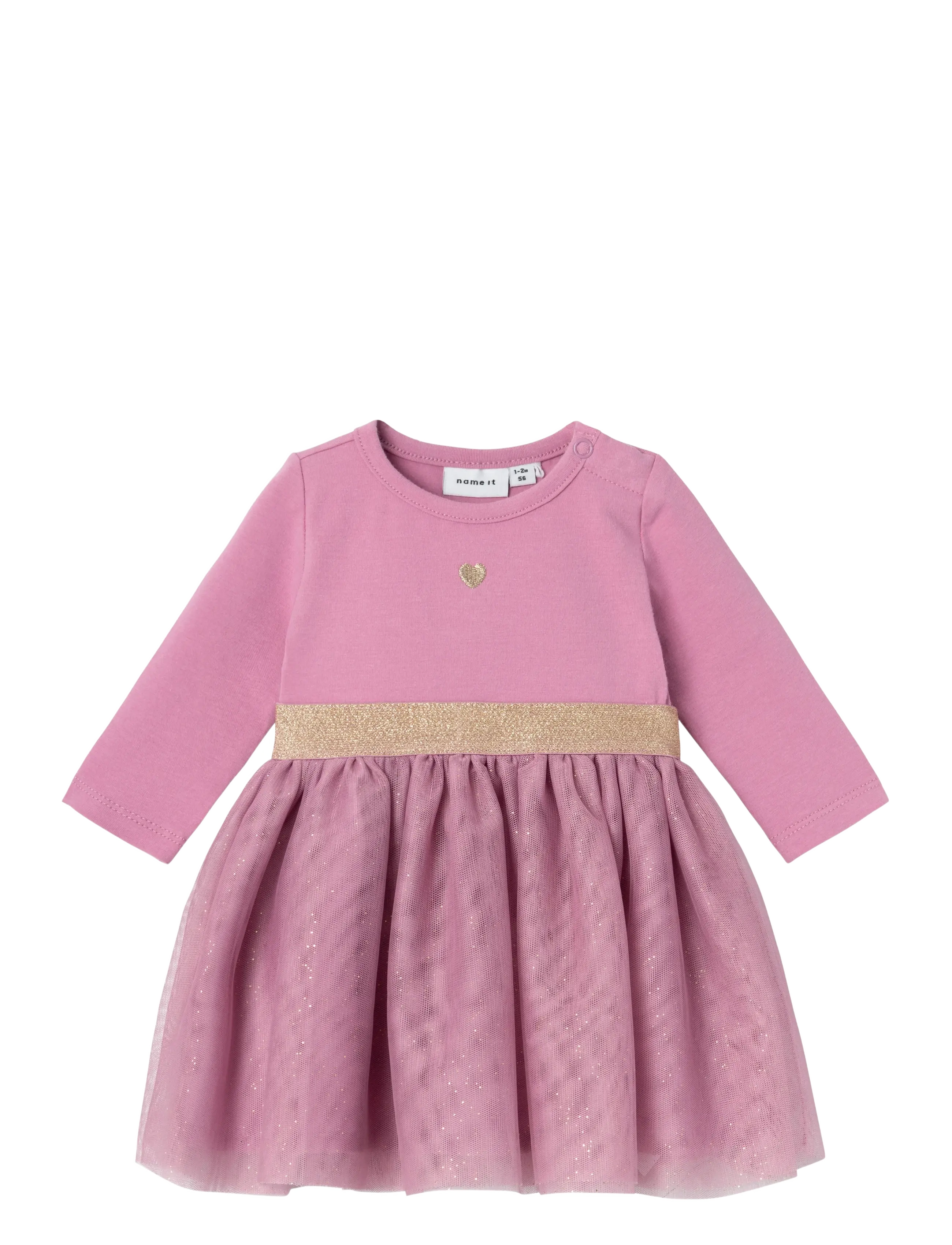 name it NBFOTUL LS DRESS - Festkjoler - MAUVE ORCHID / pink/rose