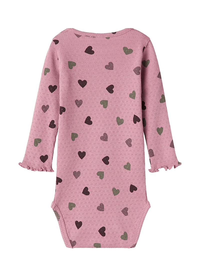 name it - NBFNITTE R LS BODY - pikkade varrukatega bodid - mauve orchid - 1