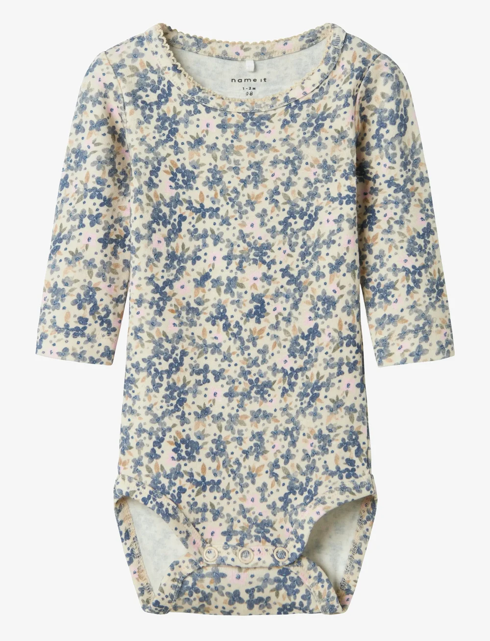 name it - NBFNINNE M LS BODY - pikkade varrukatega bodid - summer sand - 0