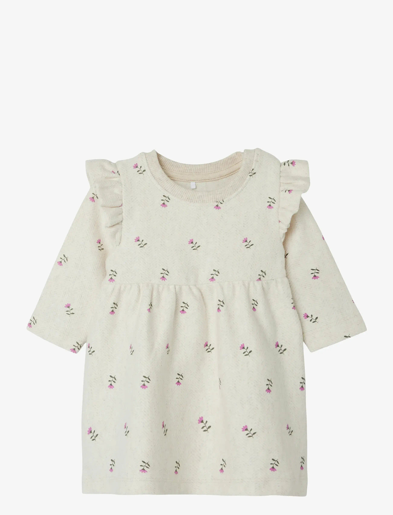 name it - NBFONULLA LS DRESS - langärmelige babykleider - peyote melange - 0