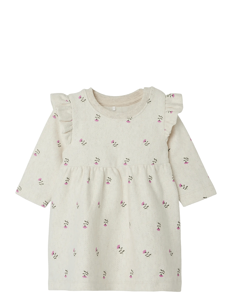 name it - NBFONULLA LS DRESS - langärmelige babykleider - peyote melange - 0