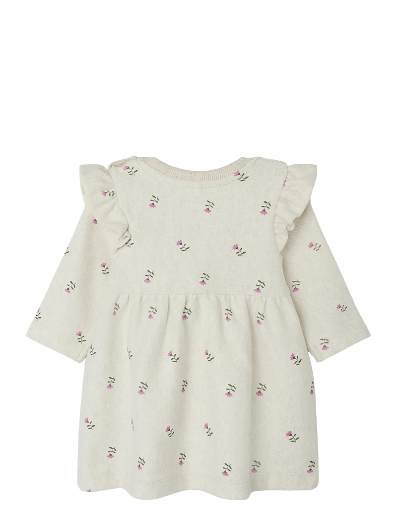 name it - NBFONULLA LS DRESS - langärmelige babykleider - peyote melange - 1