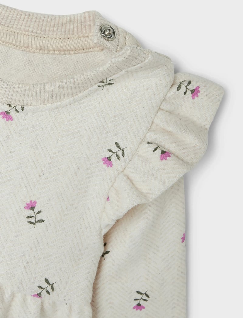 name it - NBFONULLA LS DRESS - langärmelige babykleider - peyote melange - 2