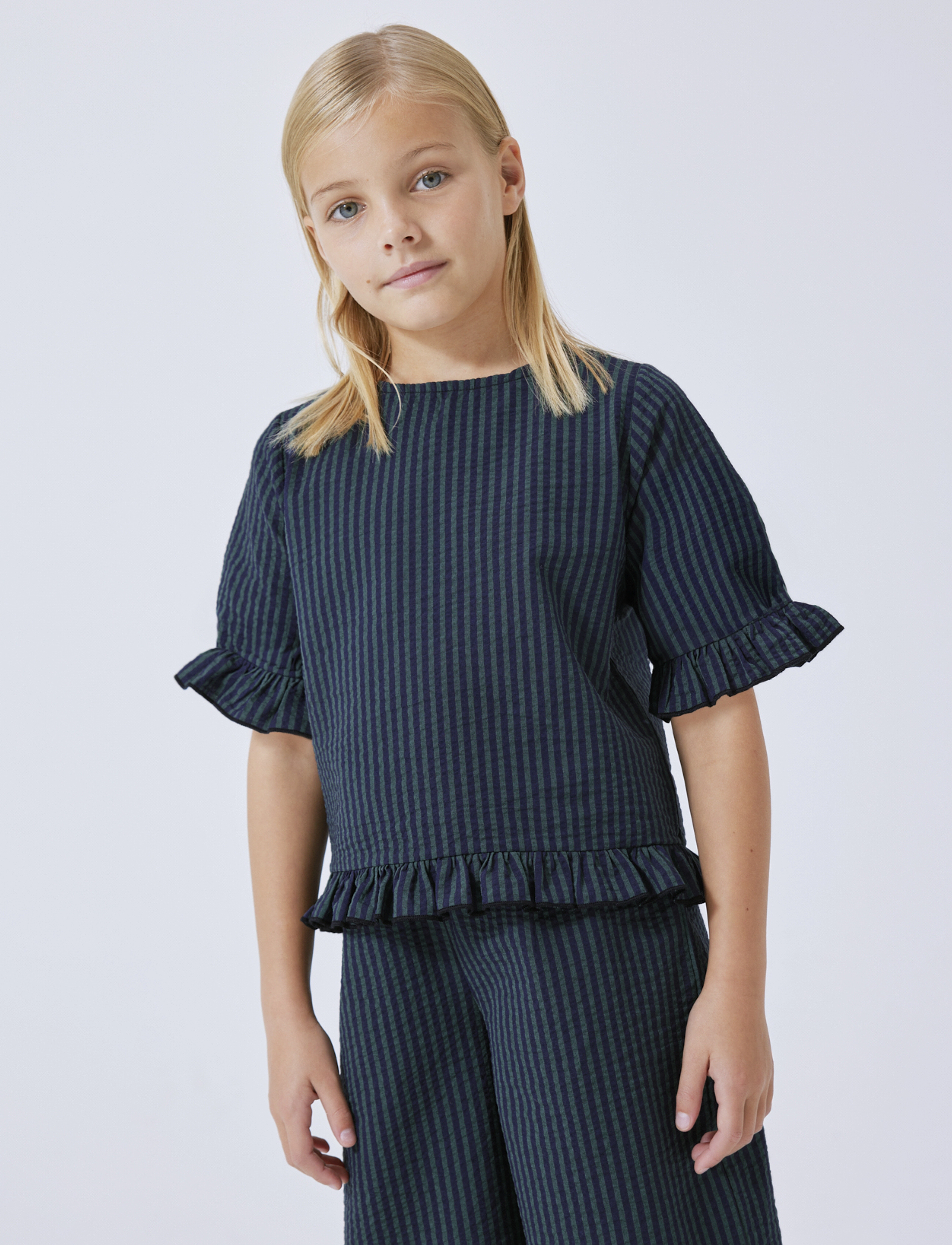 name it - NKFSYELIZ WIDE PANT - dark sapphire - 3