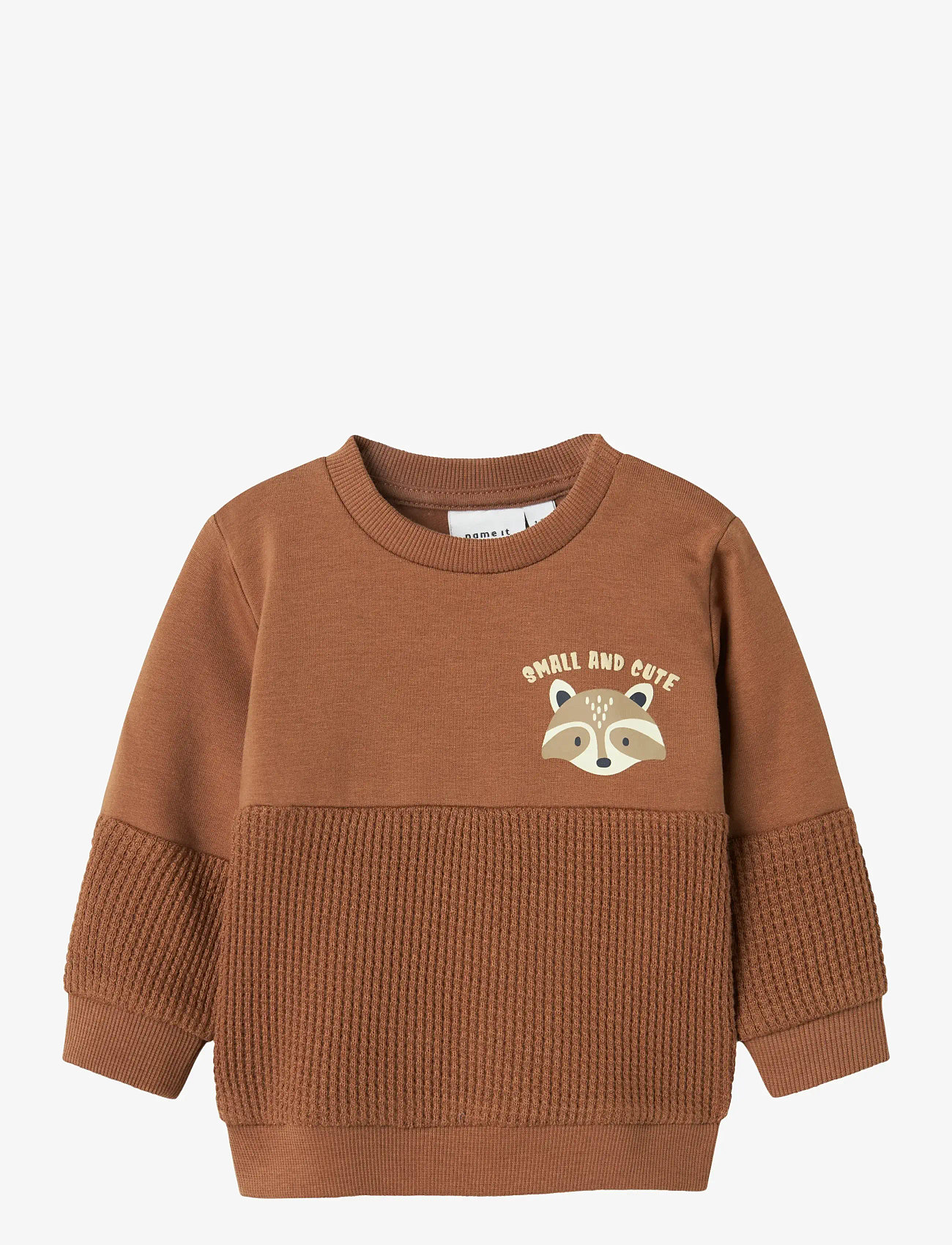 name it - NBMNULTON LS SWEAT BRU - sweatshirts - pecan pie - 0