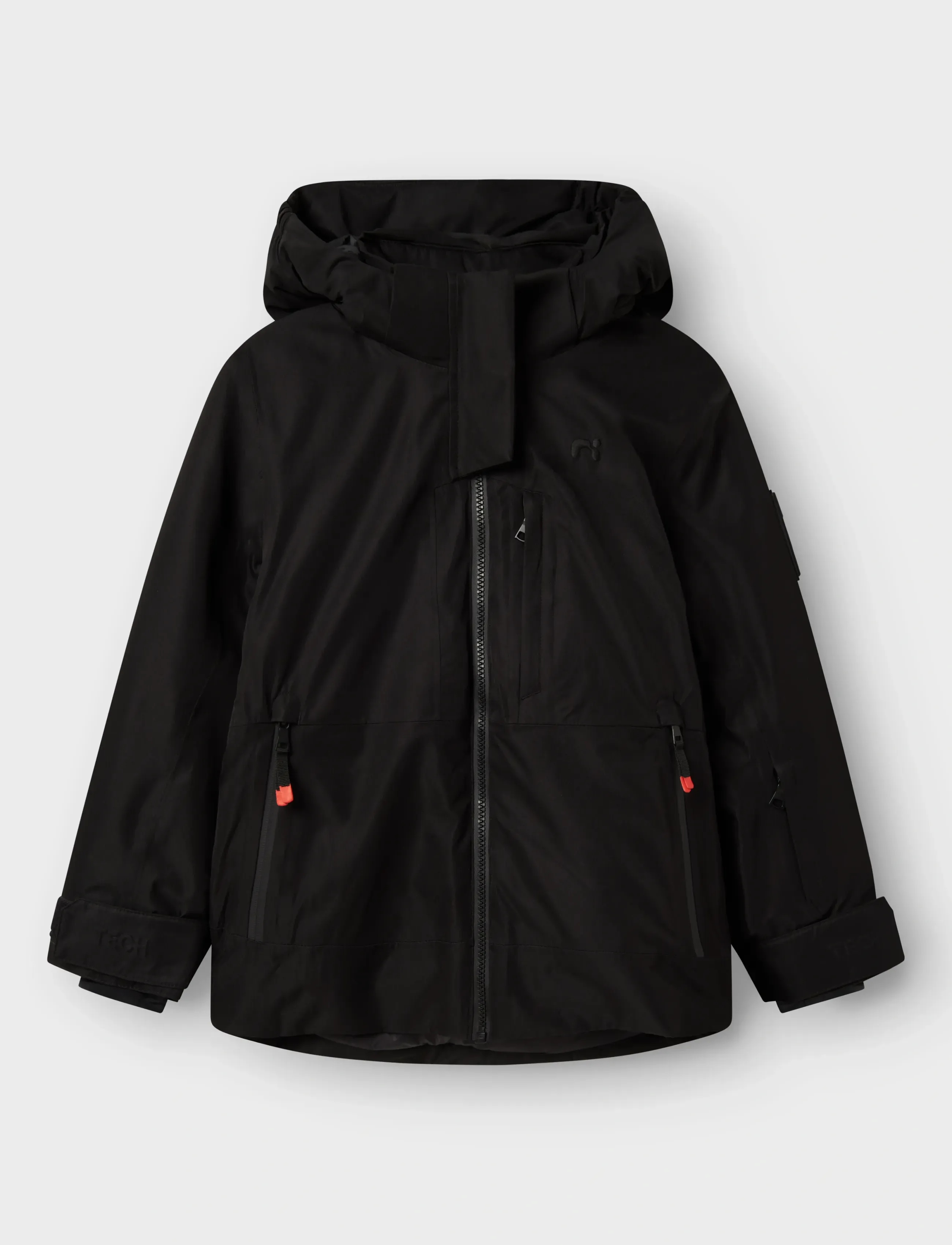 name it Nknslope10 Jacket Ski Edition Fo Noos, 128, Snow-ski Clothing, Schwarz - Jacket, Kinder